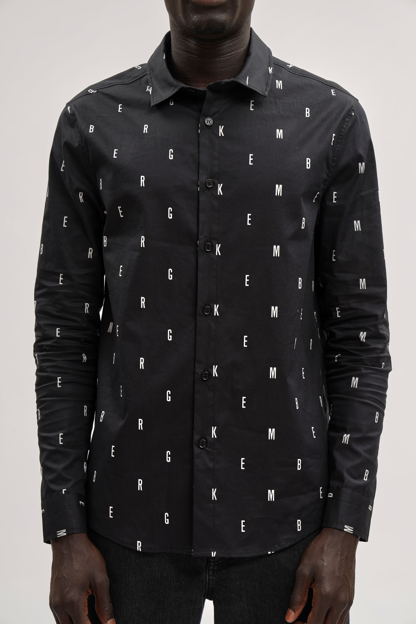 BMS1037C Рубашка Bikkembergs Черный