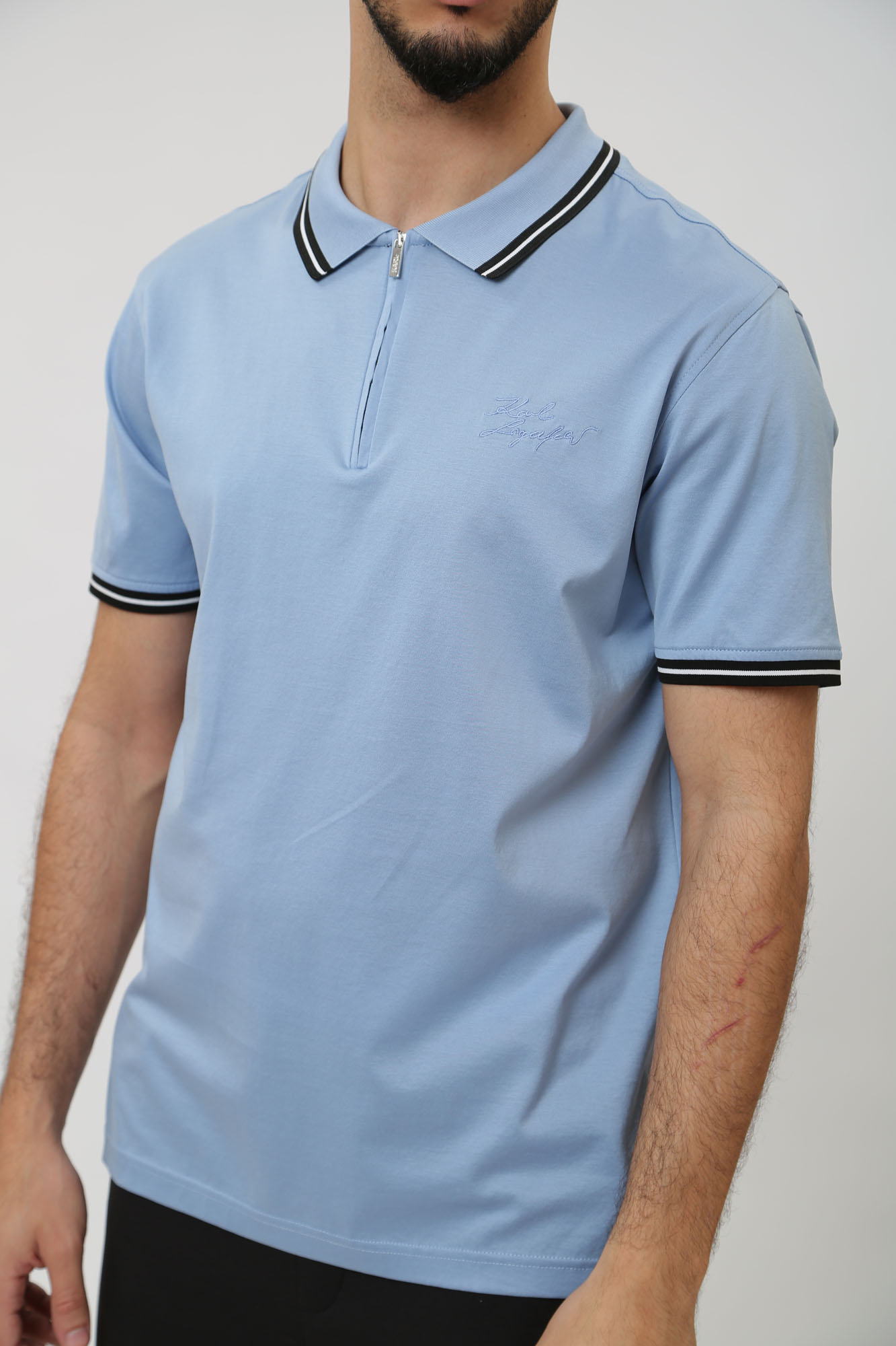 541200_745080 Поло Karl Lagerfeld Голубой