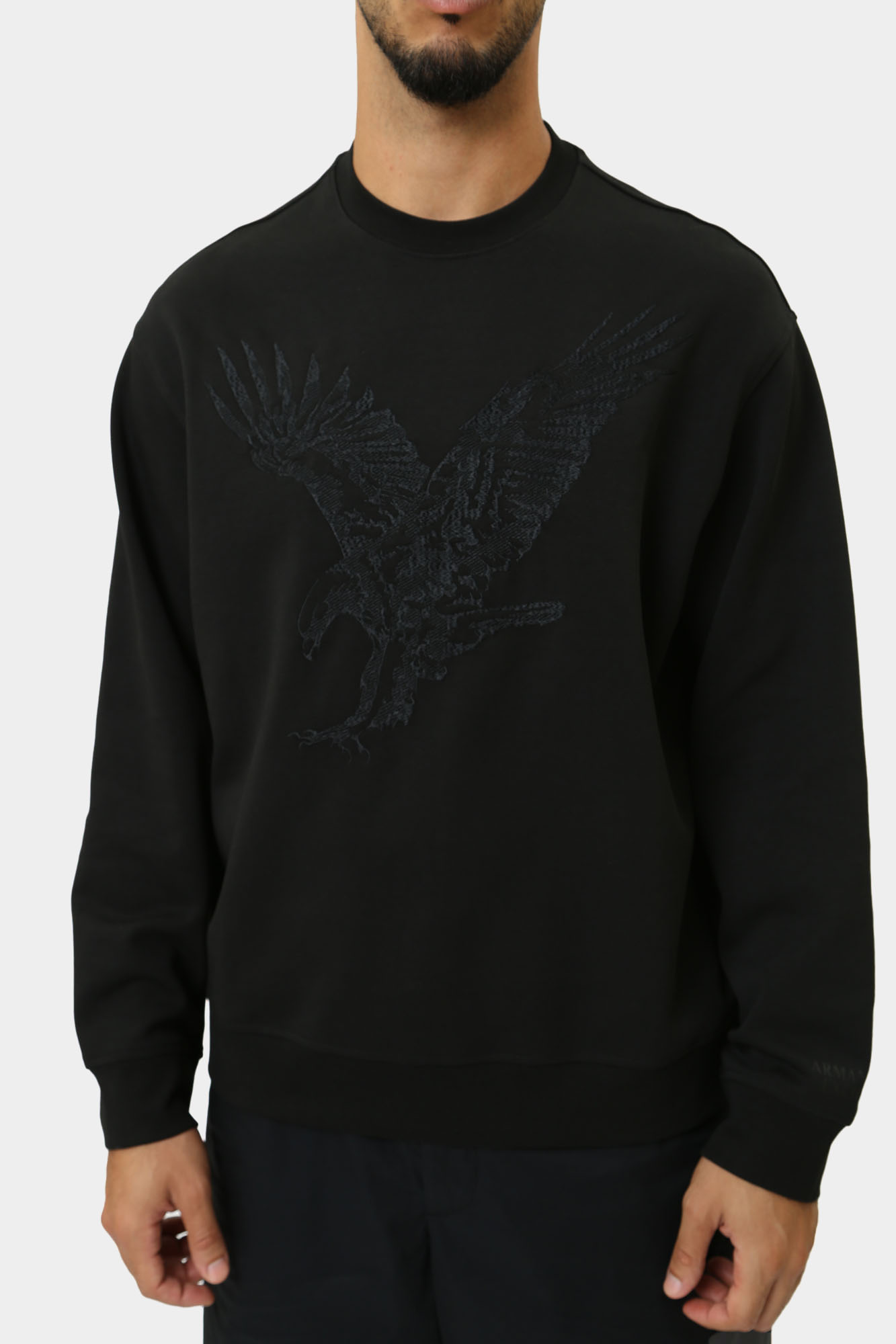 6DZMAE_ZJKBZ Свитшот Armani Exchange Черный