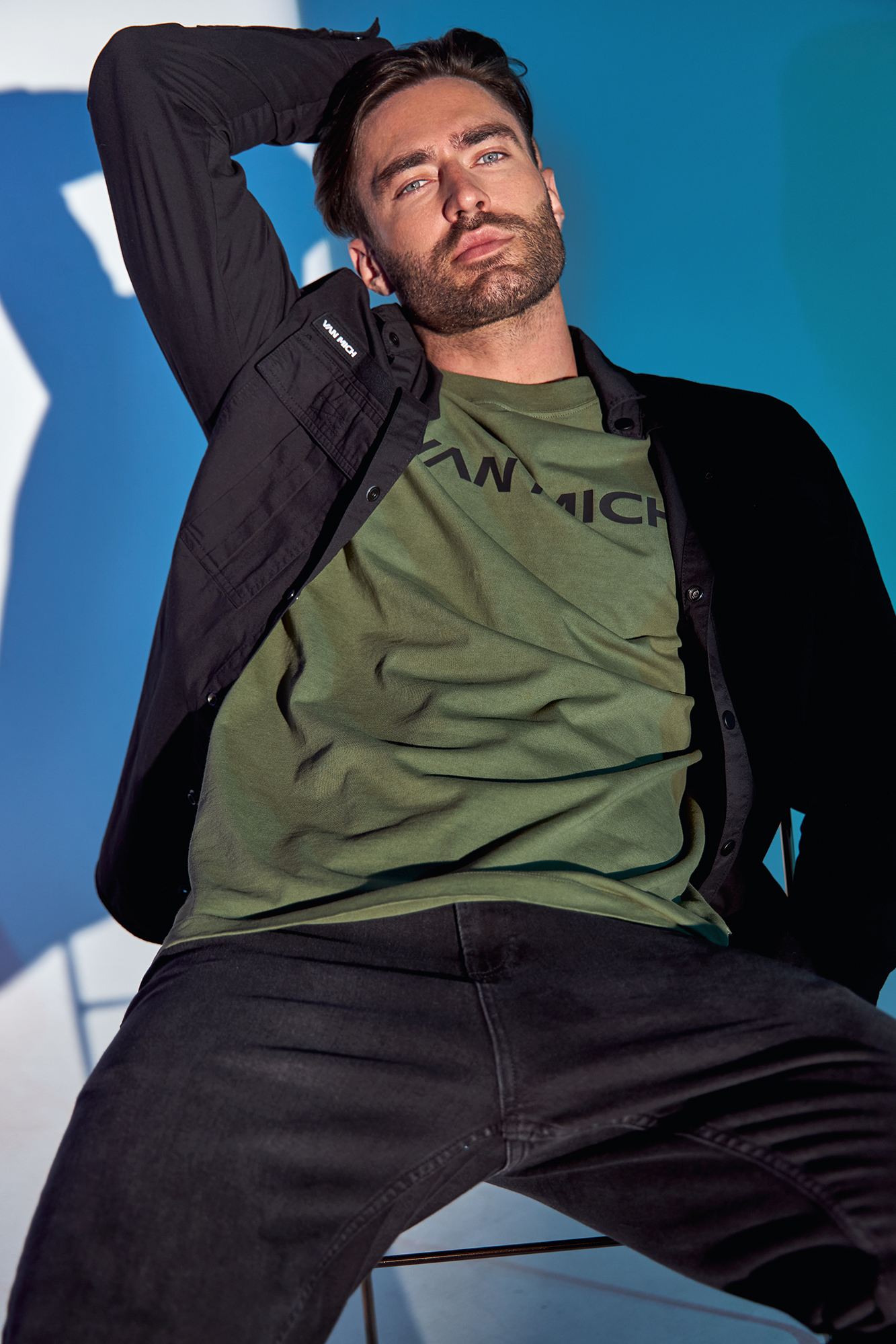 VM-231-46-017 Рубашка с длинным рукавом Van Mich Черный