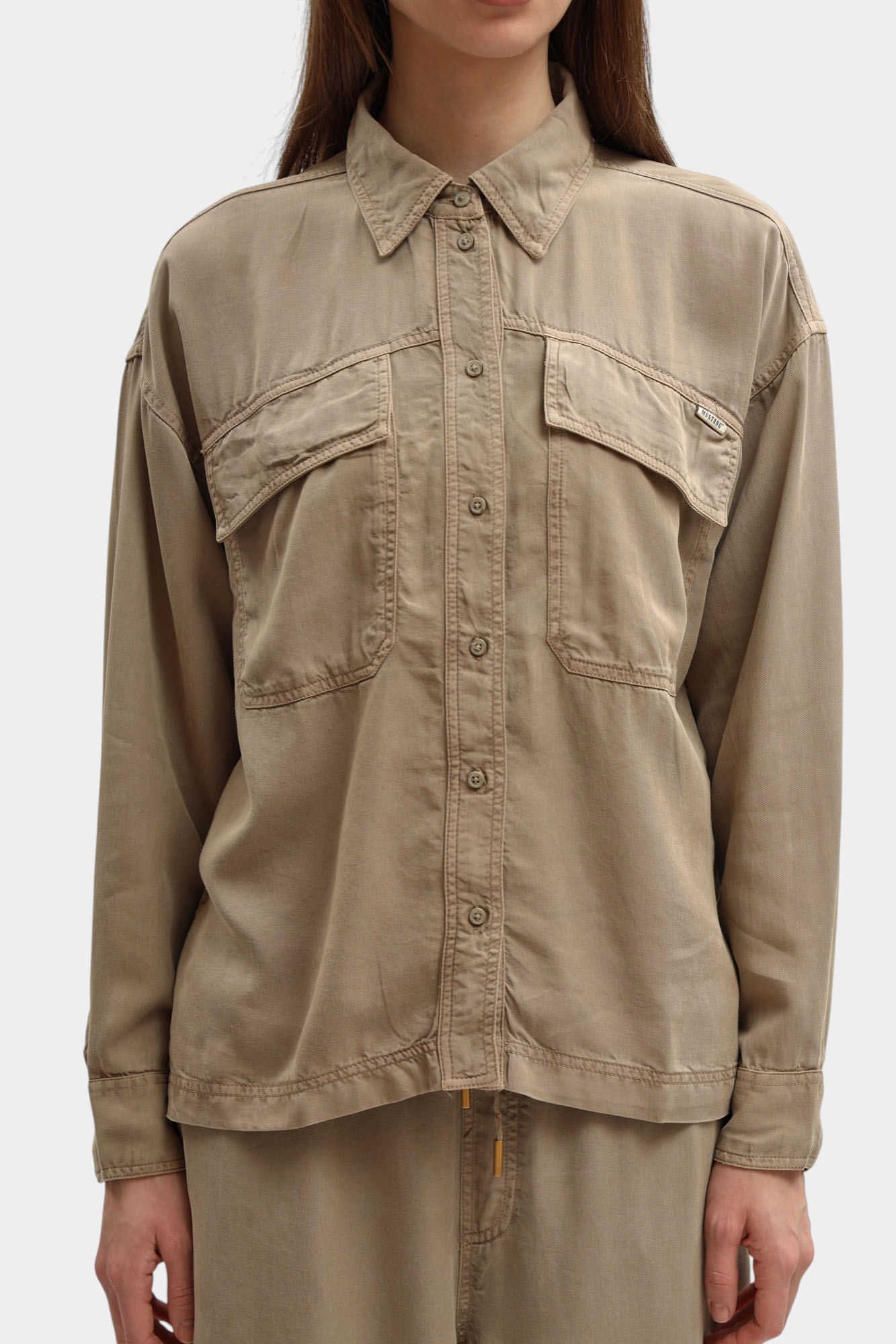 Блузка Mustang Бежевый