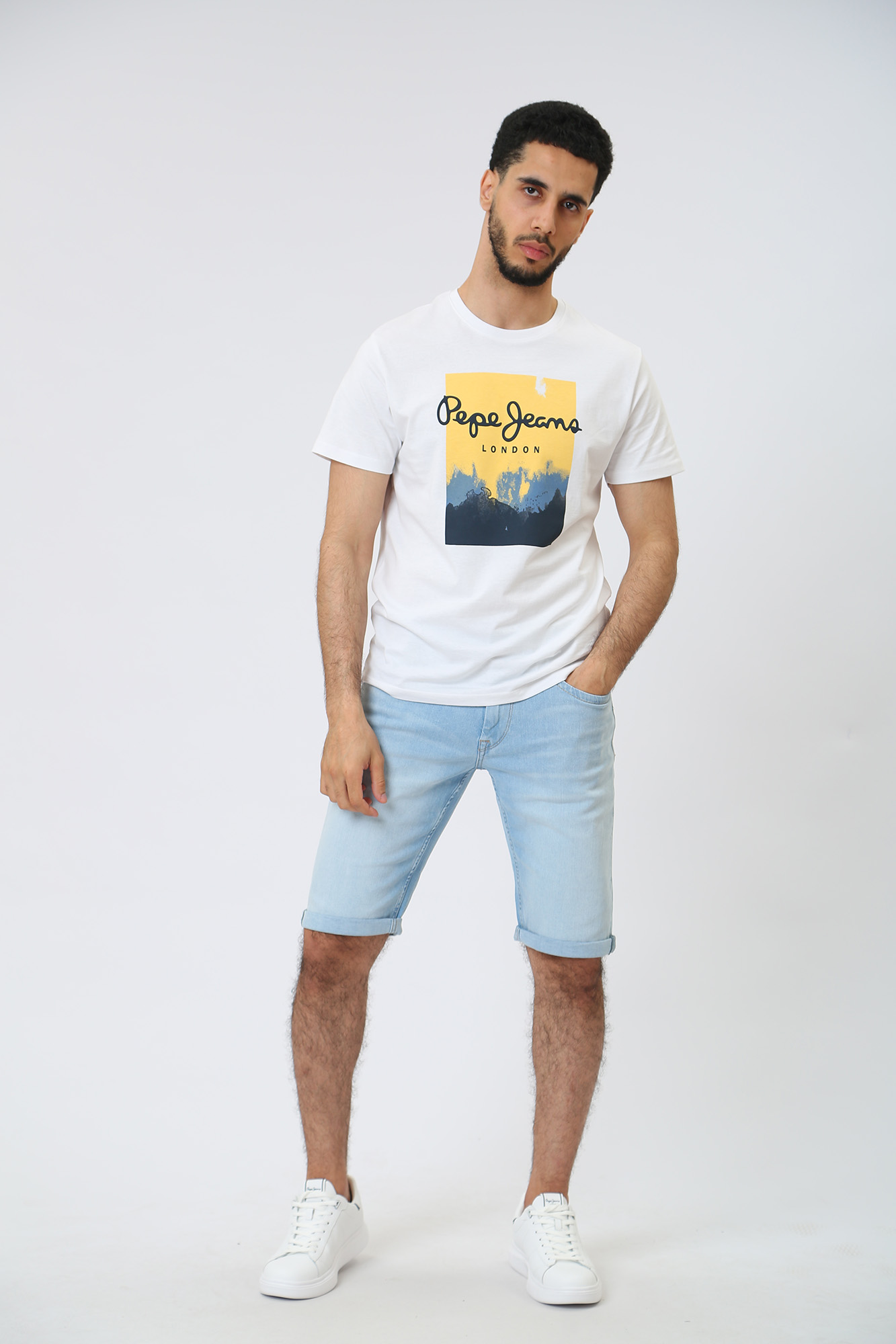 PM800935PE6 Шорты джинсовые Pepe Jeans Голубой