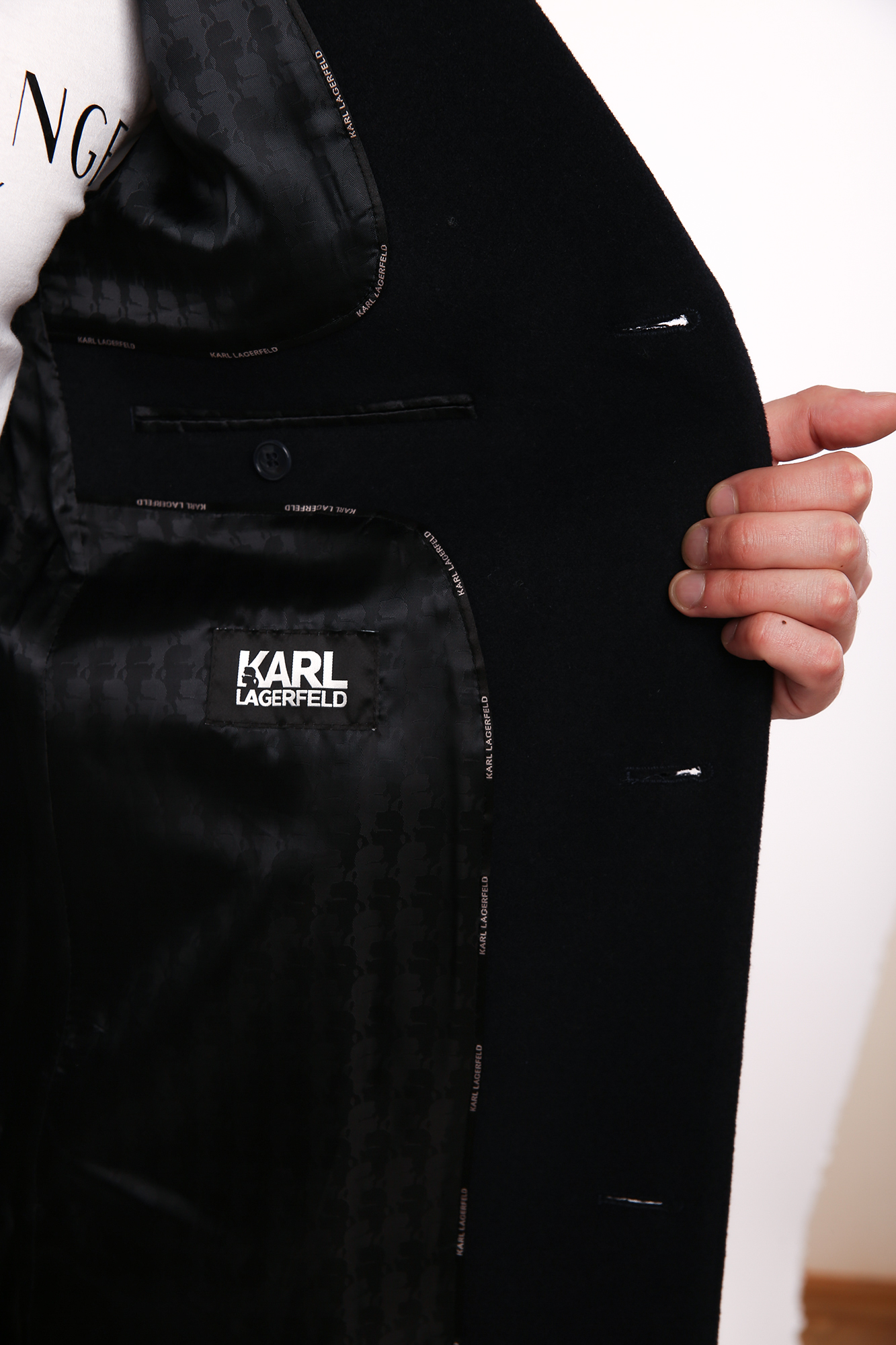 512798_455710 Пальто Karl Lagerfeld Синий