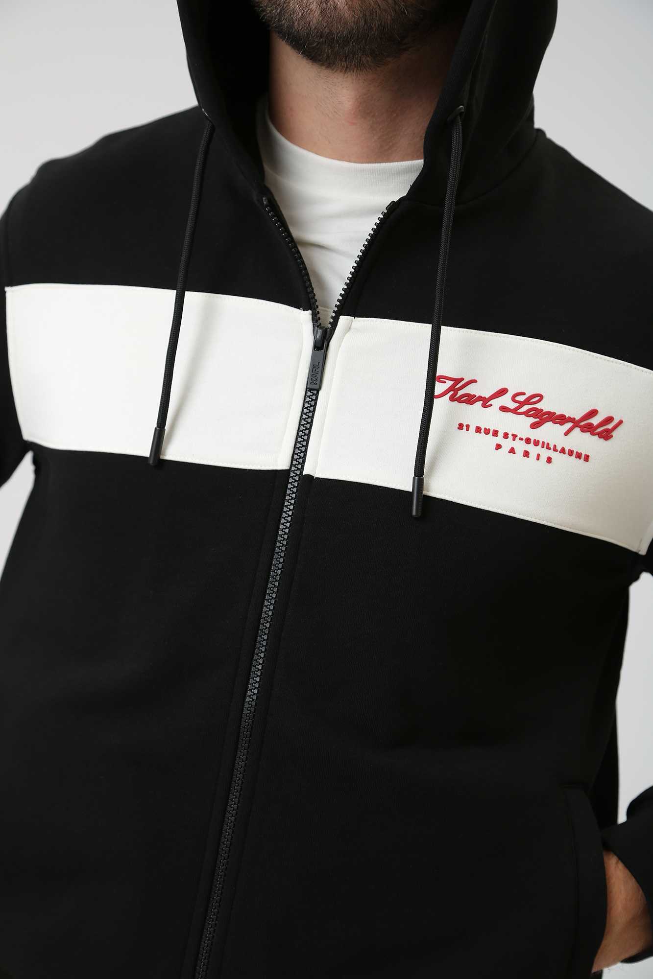 534910_705428 Толстовка с капюшоном Karl Lagerfeld Черный