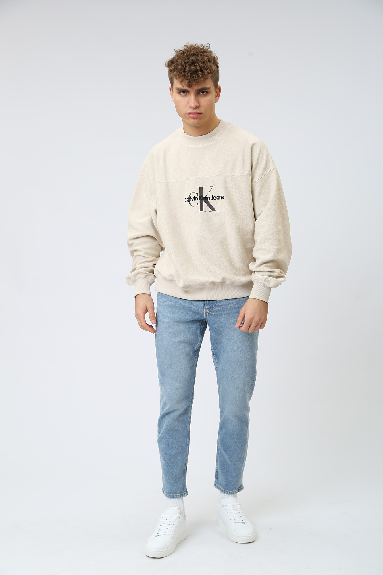 J30J321893 Свитшот Calvin Klein Jeans Бежевый