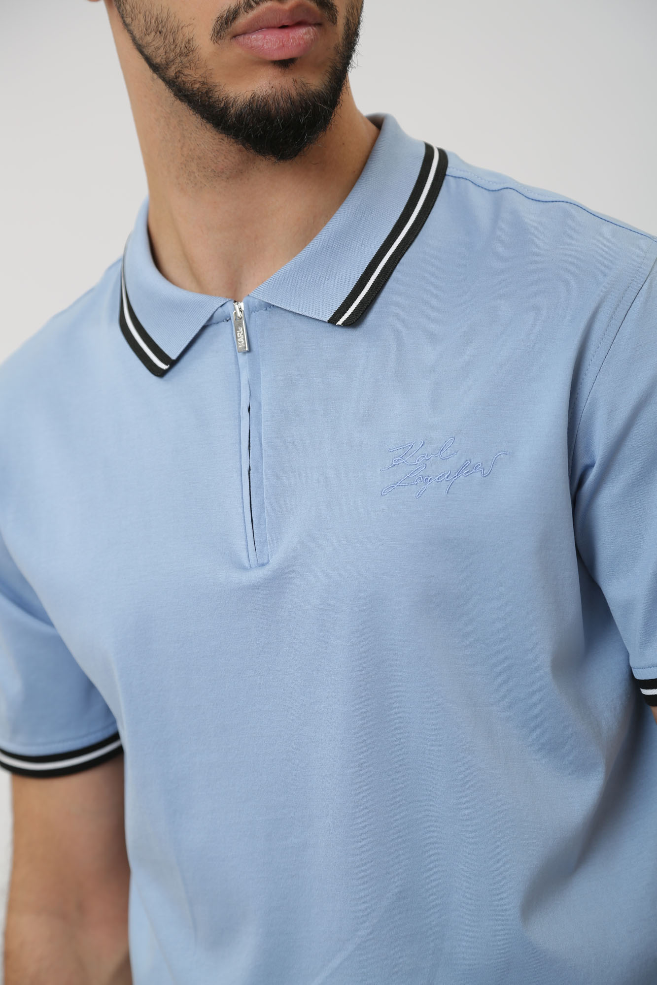 541200_745080 Поло Karl Lagerfeld Голубой