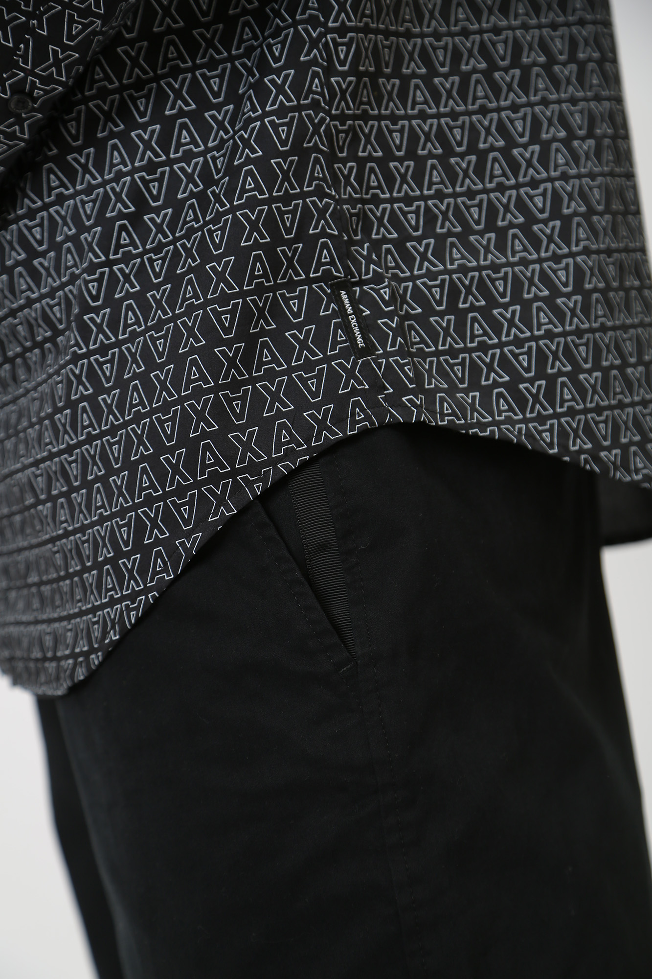 6RZC45_ZNZRZ Рубашка с длинным рукавом Armani Exchange Черный