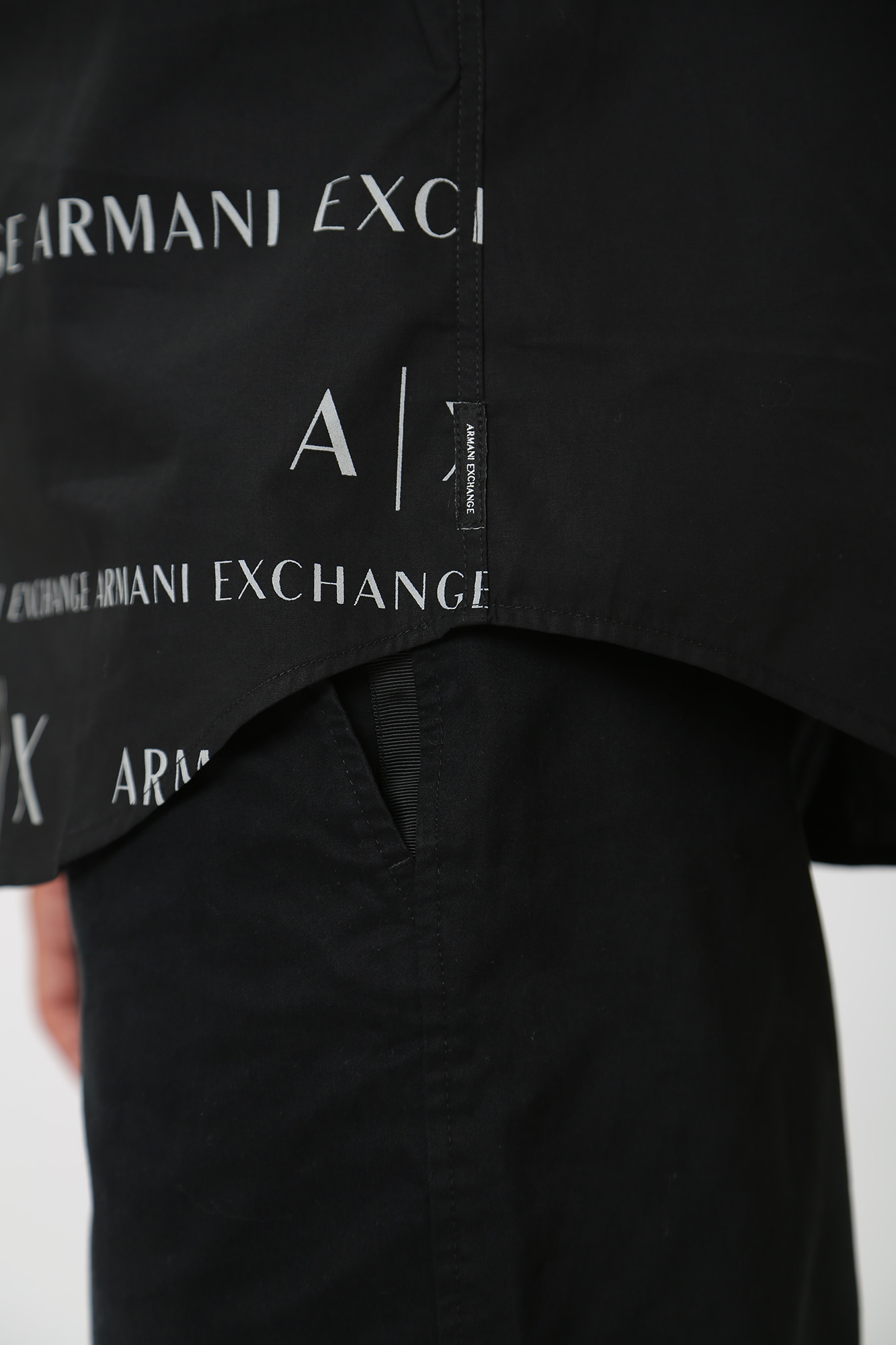 6RZC17_ZNXLZ Рубашка д/р Armani Exchange Черный