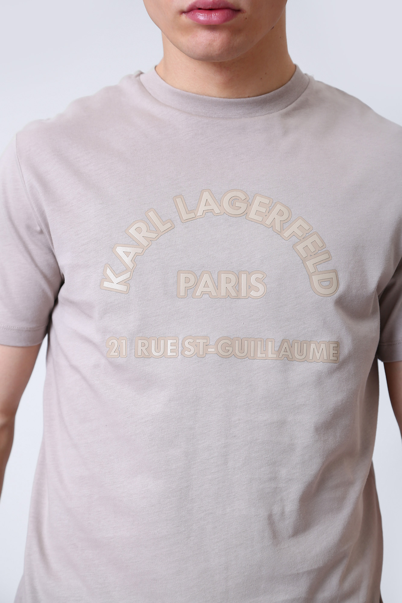 524225_755042 Футболка Karl Lagerfeld Бежевый