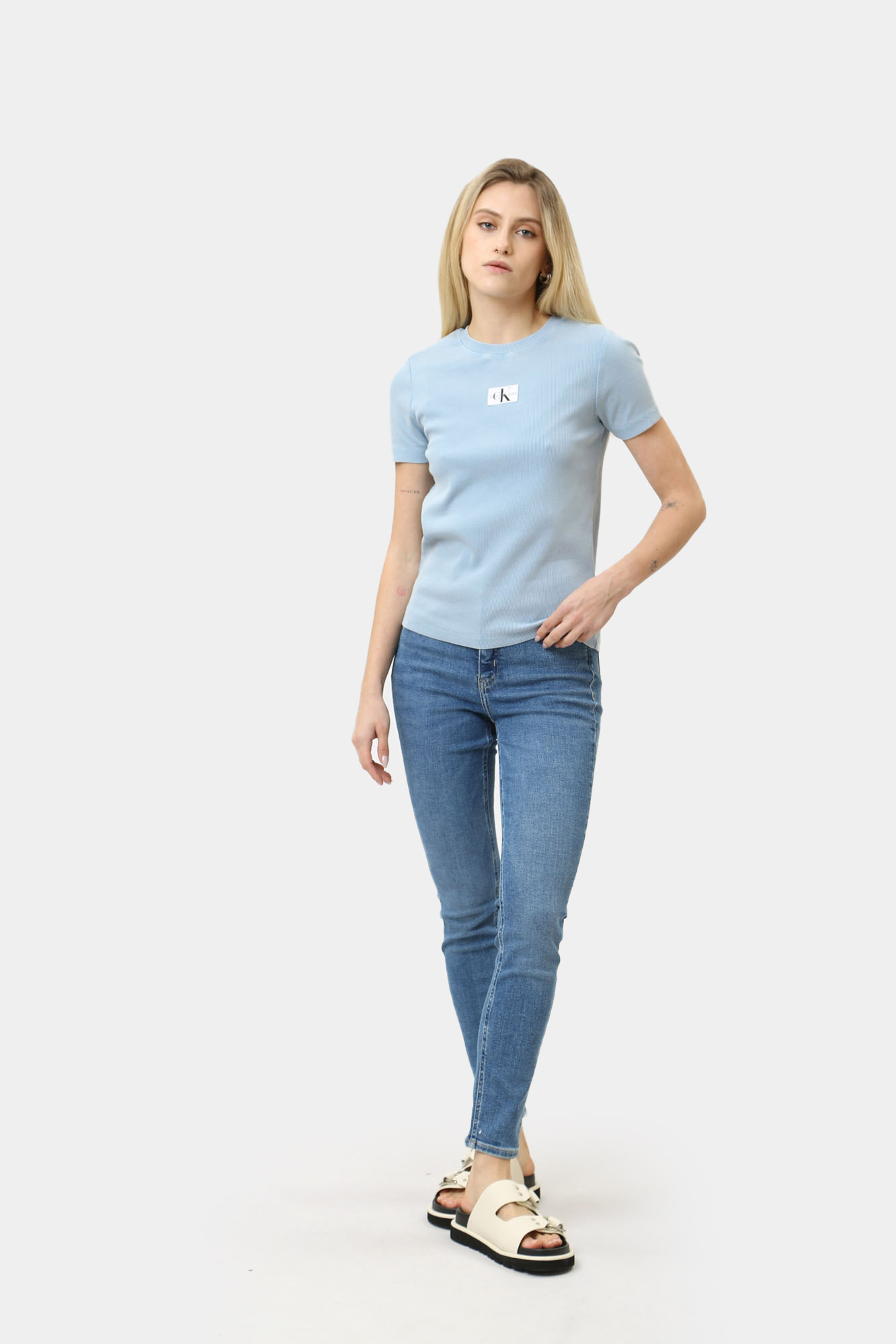 J20J222997 джинсы high rise skinny  calvin klein jeans 