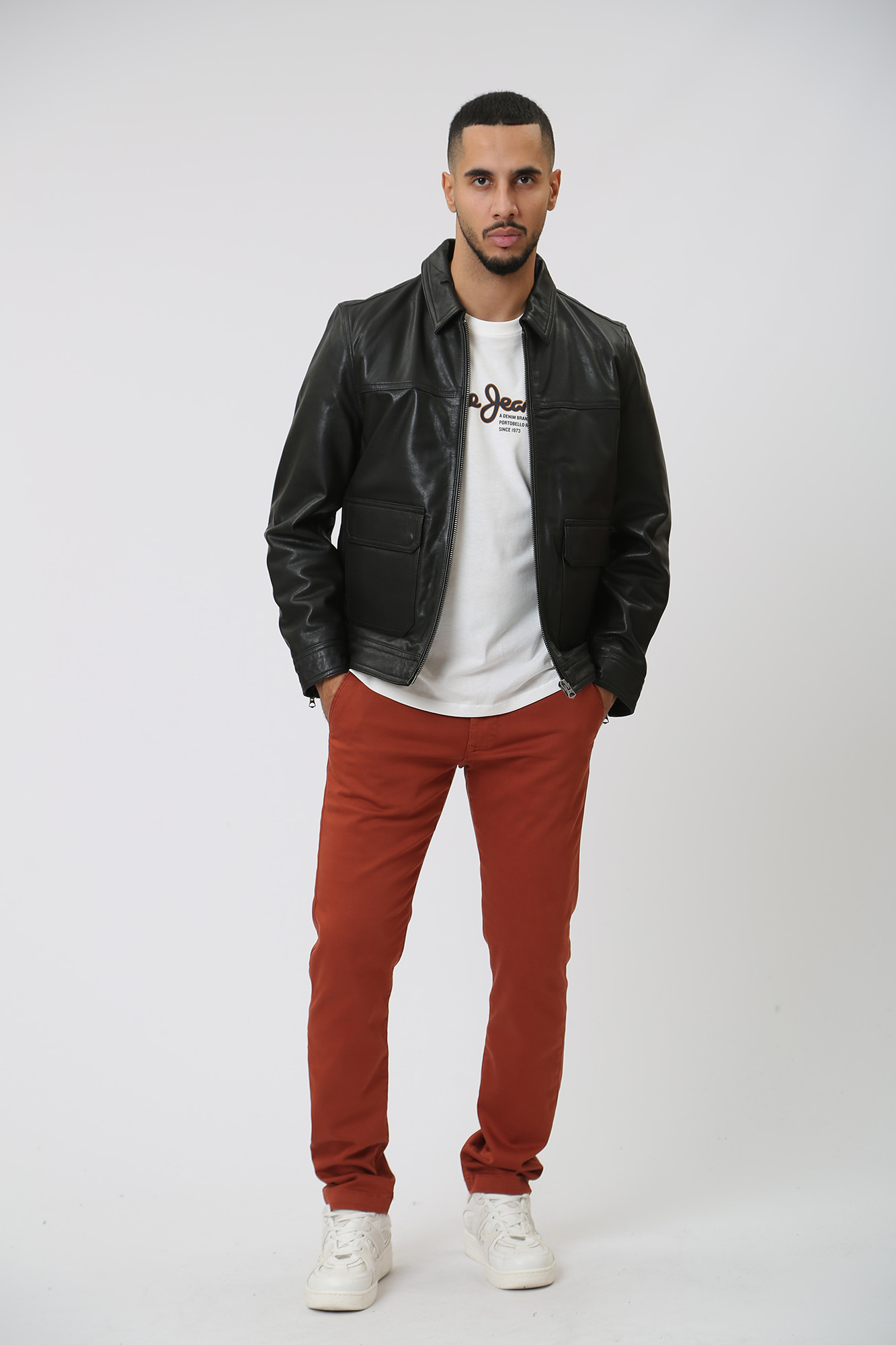 PM402833 Куртка кожаная Pepe Jeans Черный