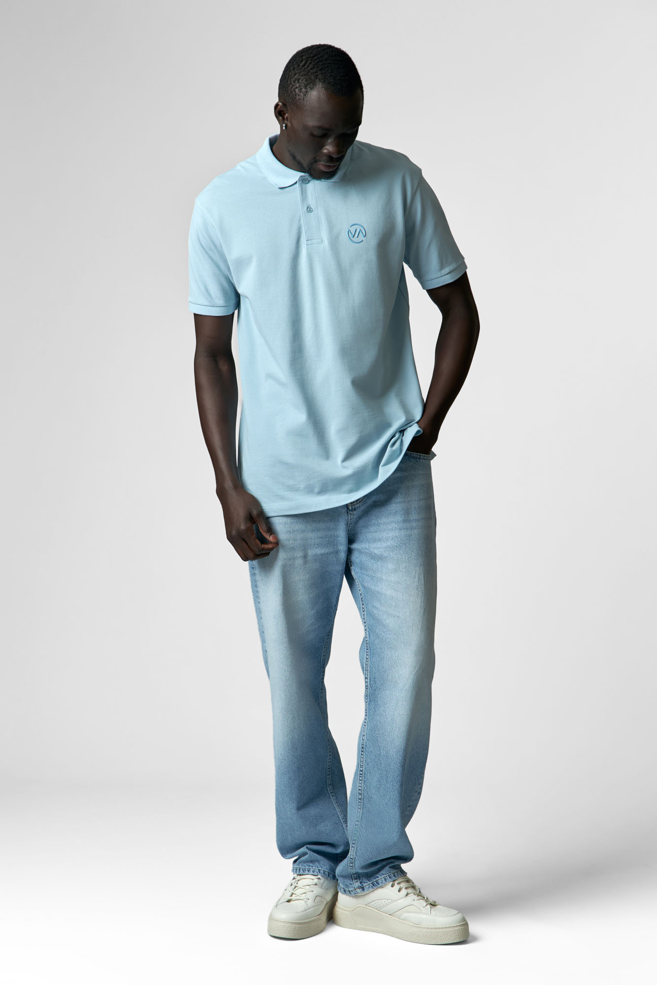 VM-ERK-54-403 Поло Van Mich Голубой