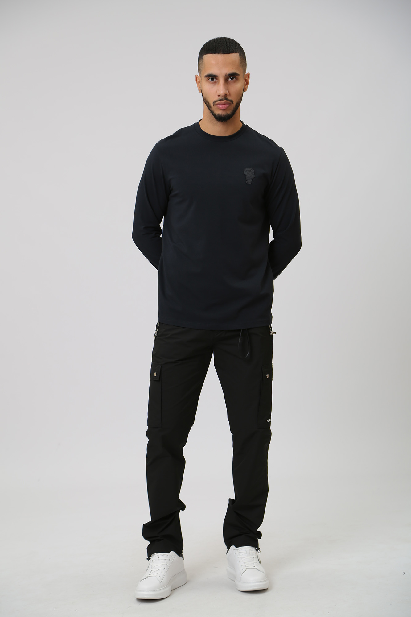 534221_755026 Лонгслив Karl Lagerfeld Синий