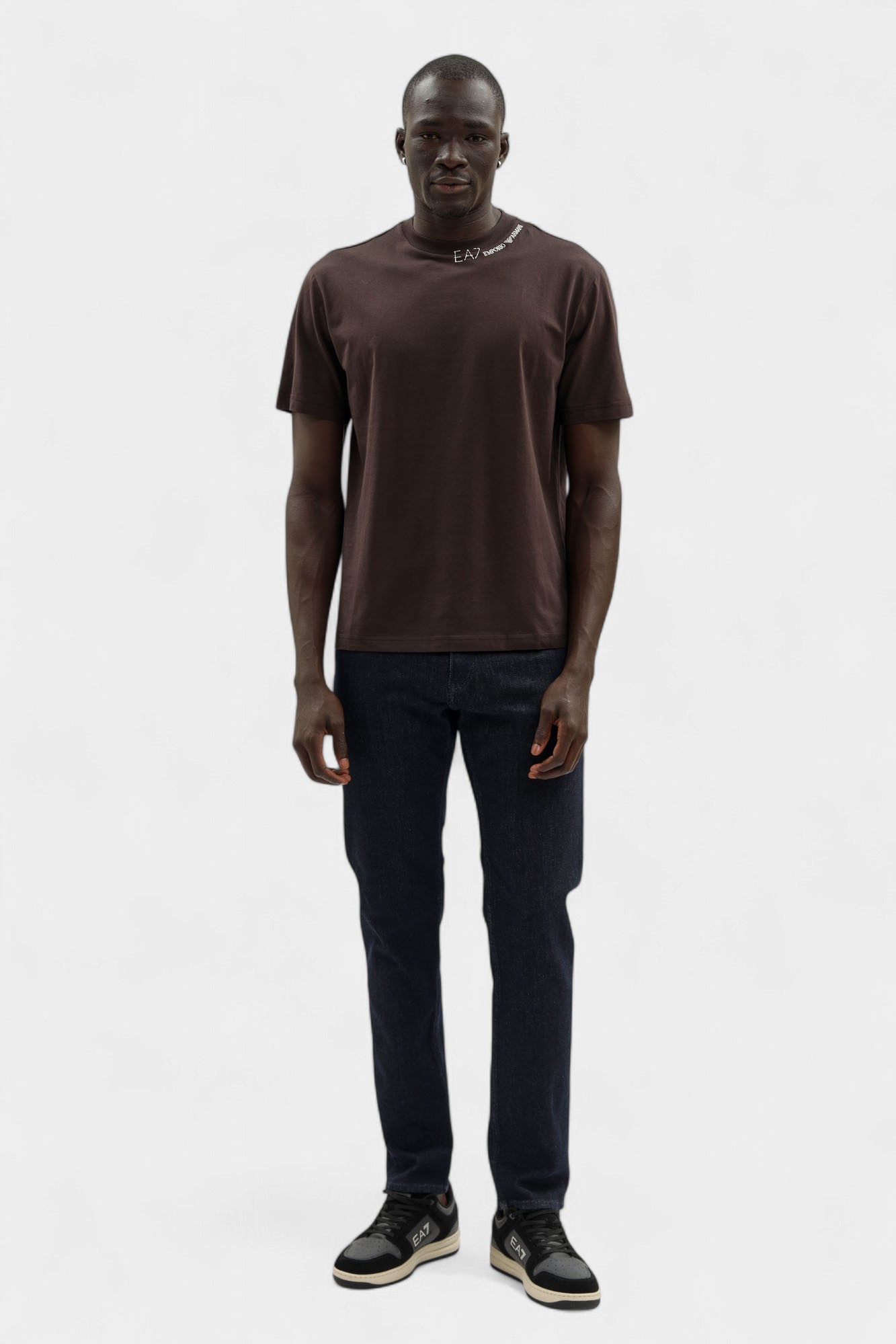 7X000147_AF13244 Футболка EA7 Коричневый