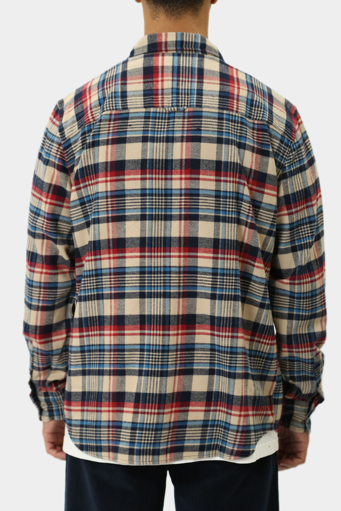 1015908 Рубашка с длинным рукавом Mustang Синий