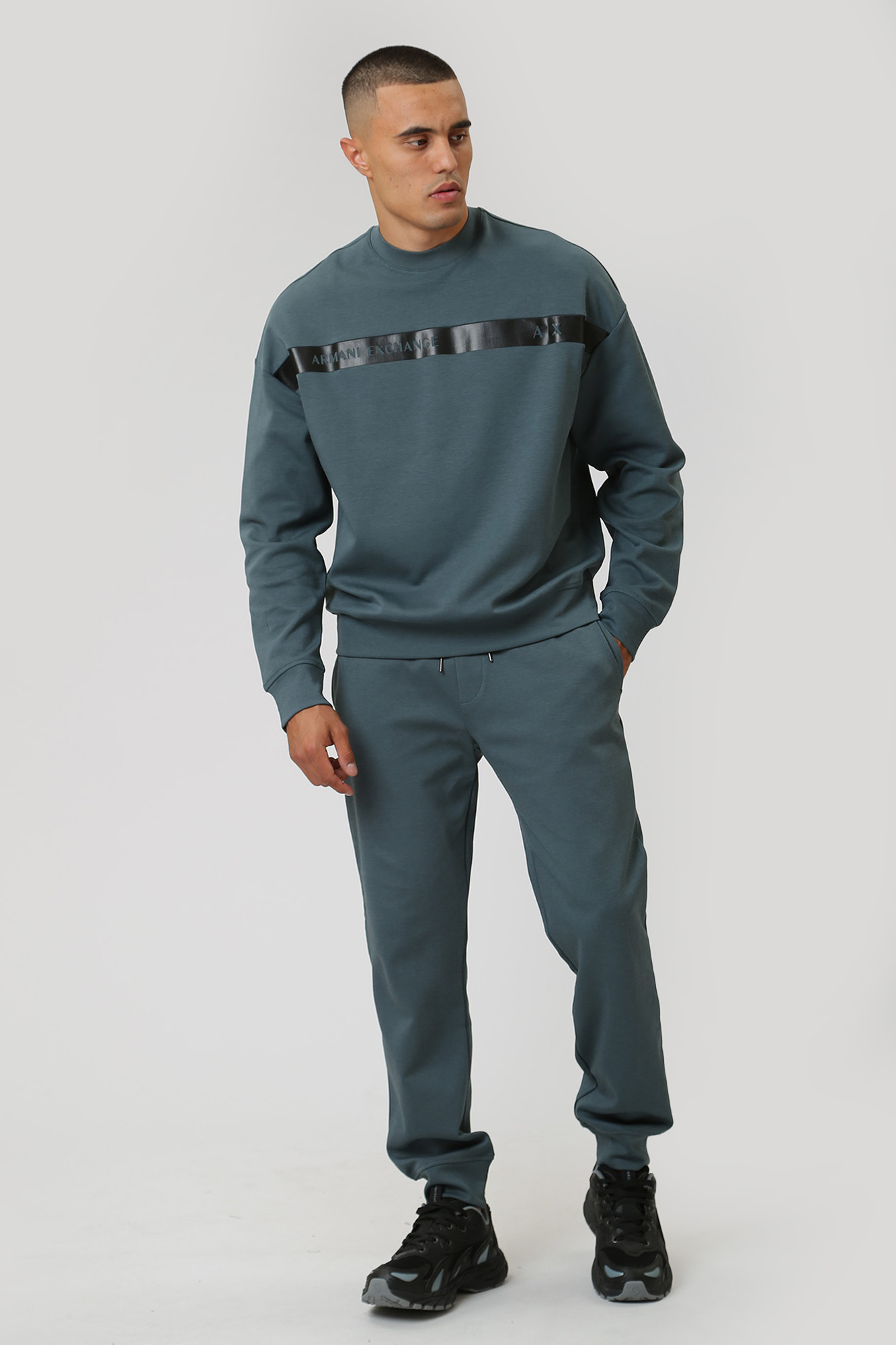 6RZMCA_ZJ9QZ Свитшот Armani Exchange Зеленый