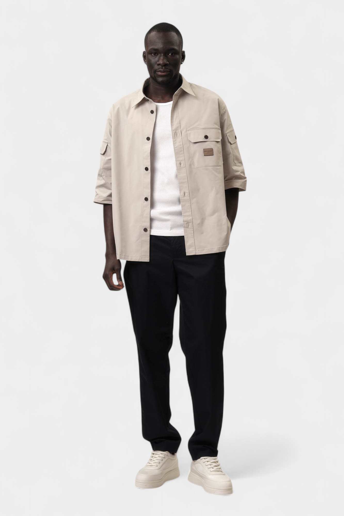 EM001522_AF13810 Рубашка Emporio Armani Серый
