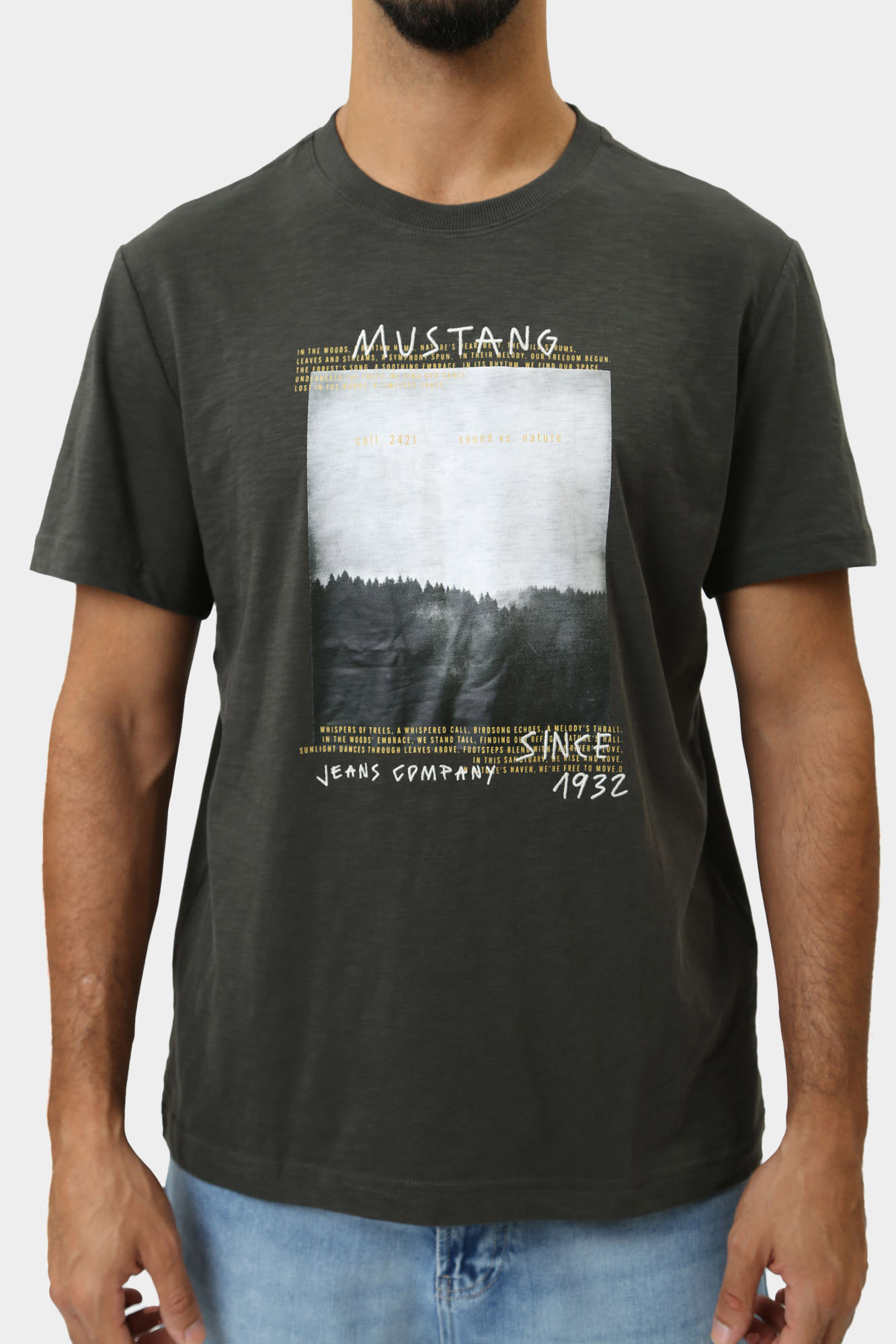 1015665 Футболка Mustang Черный