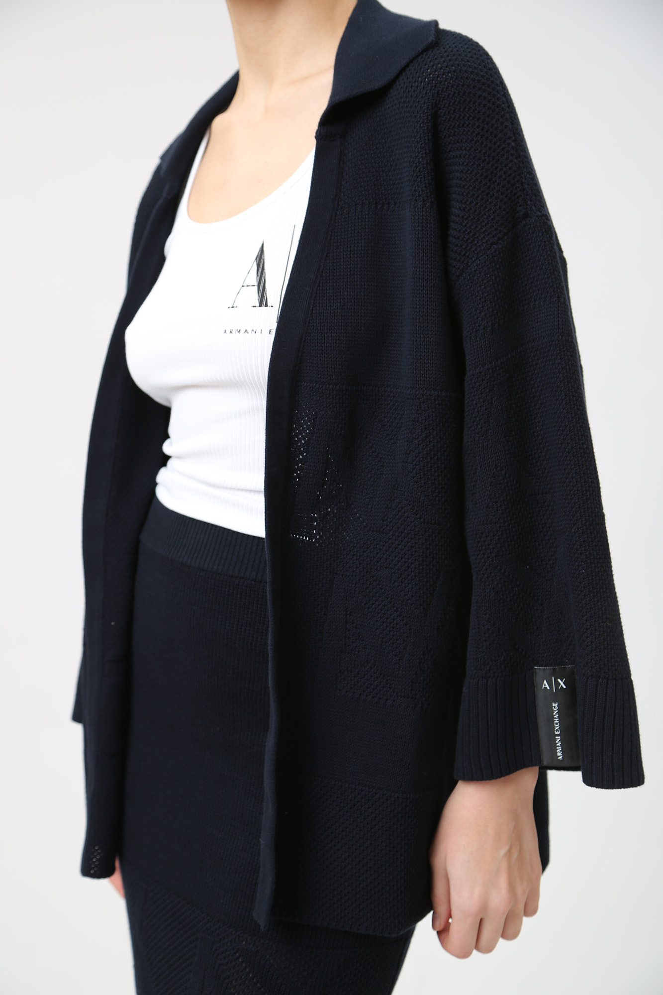 3DYE1A_YMZ1Z кардиган armani exchange 