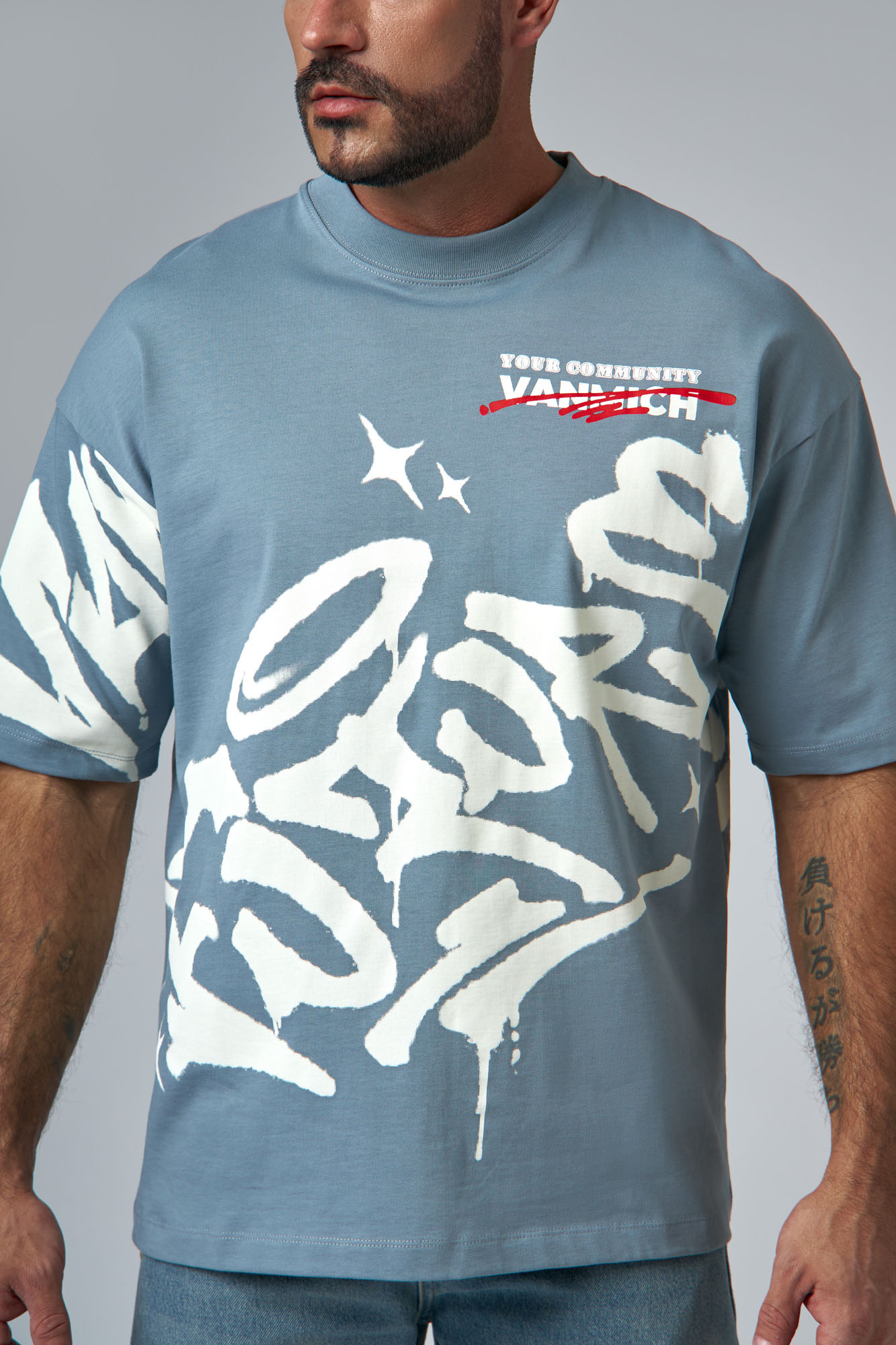 VM-ERK-22-423 Футболка Van Mich Серый