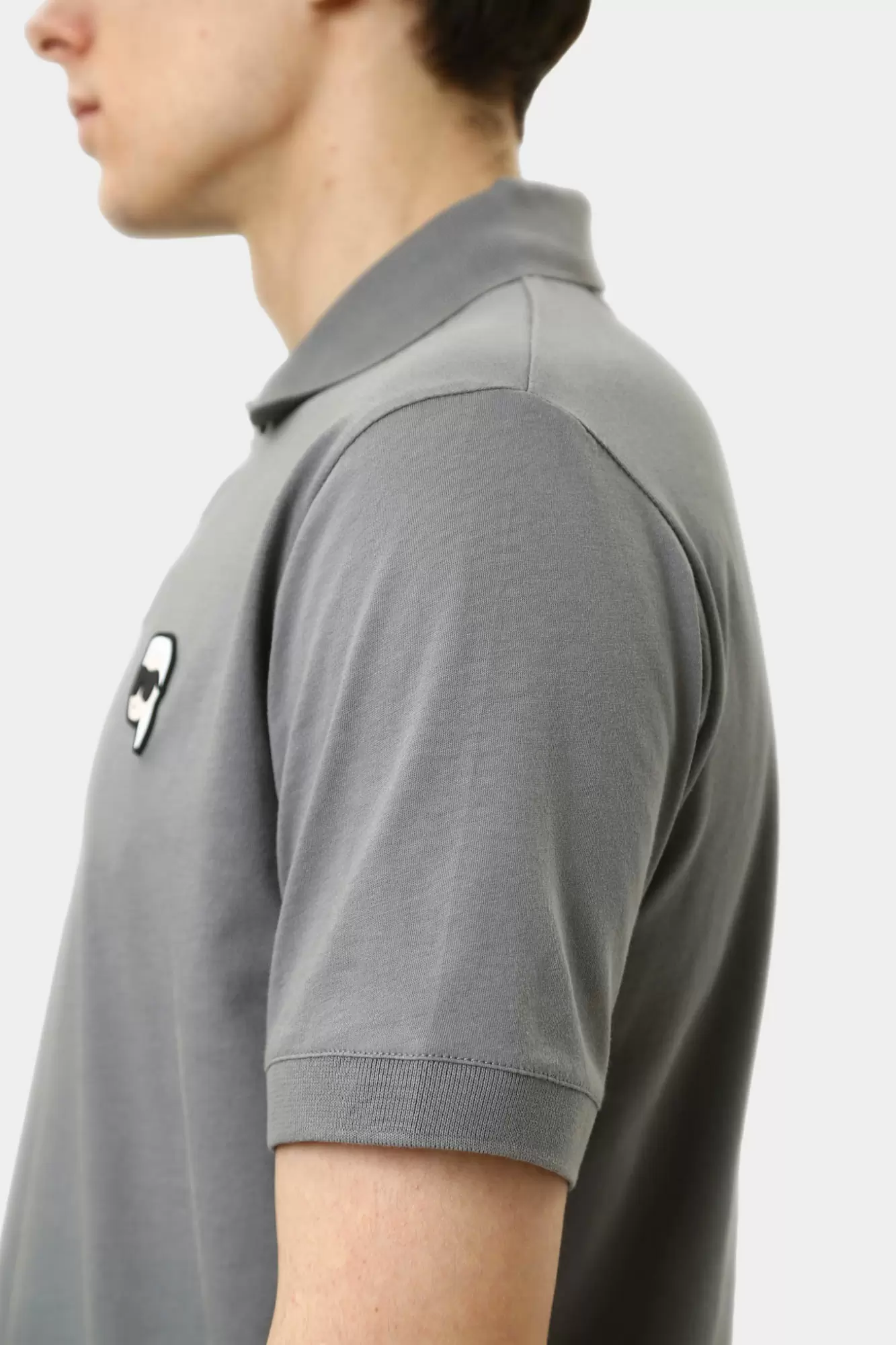 551224_745710 Поло Karl Lagerfeld Серый