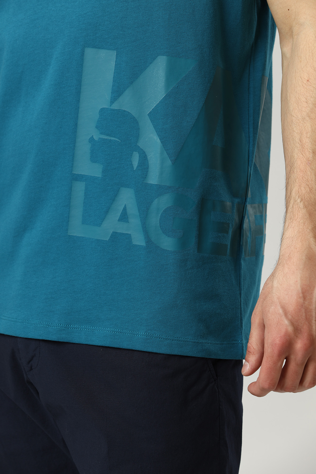 521224_755085 Футболка Karl Lagerfeld Голубой