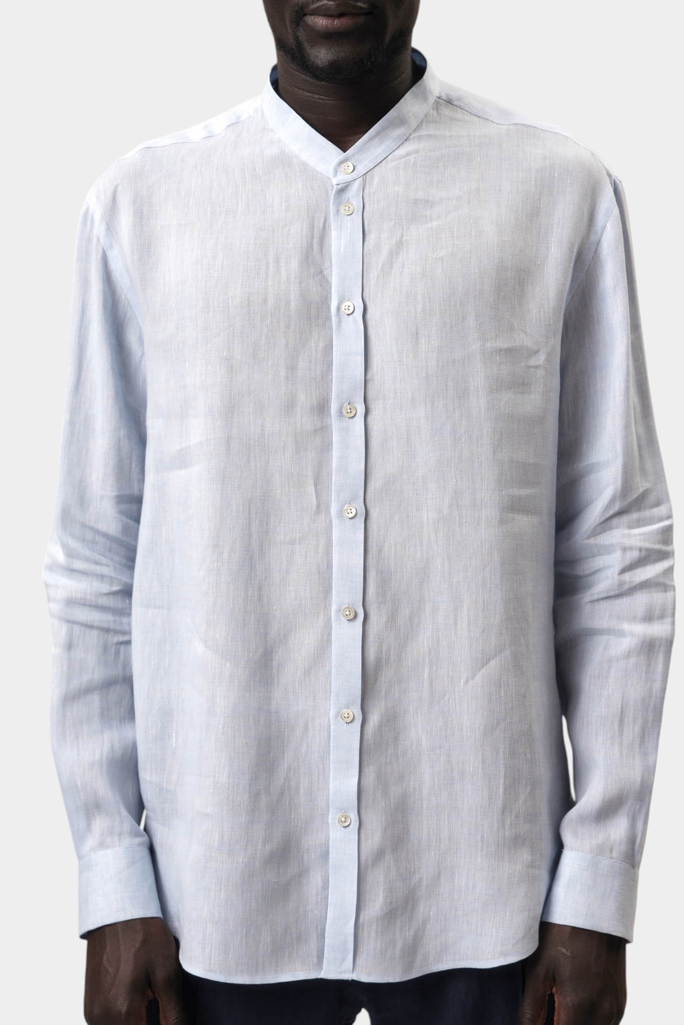 01SMGL_010F9 Рубашка Emporio Armani Голубой