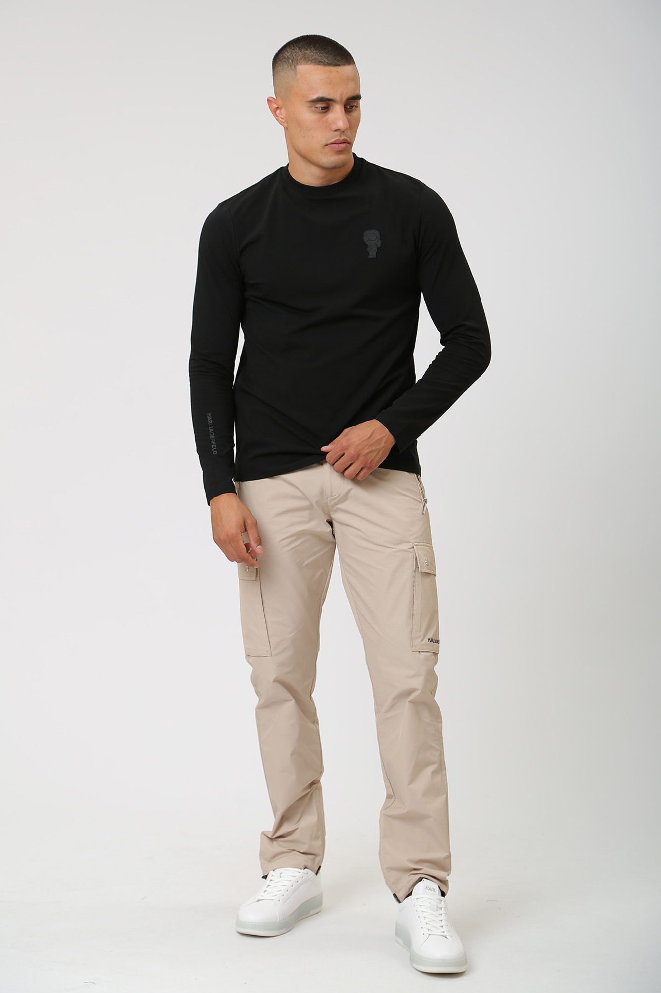 533221_755401 Лонгслив Karl Lagerfeld Черный