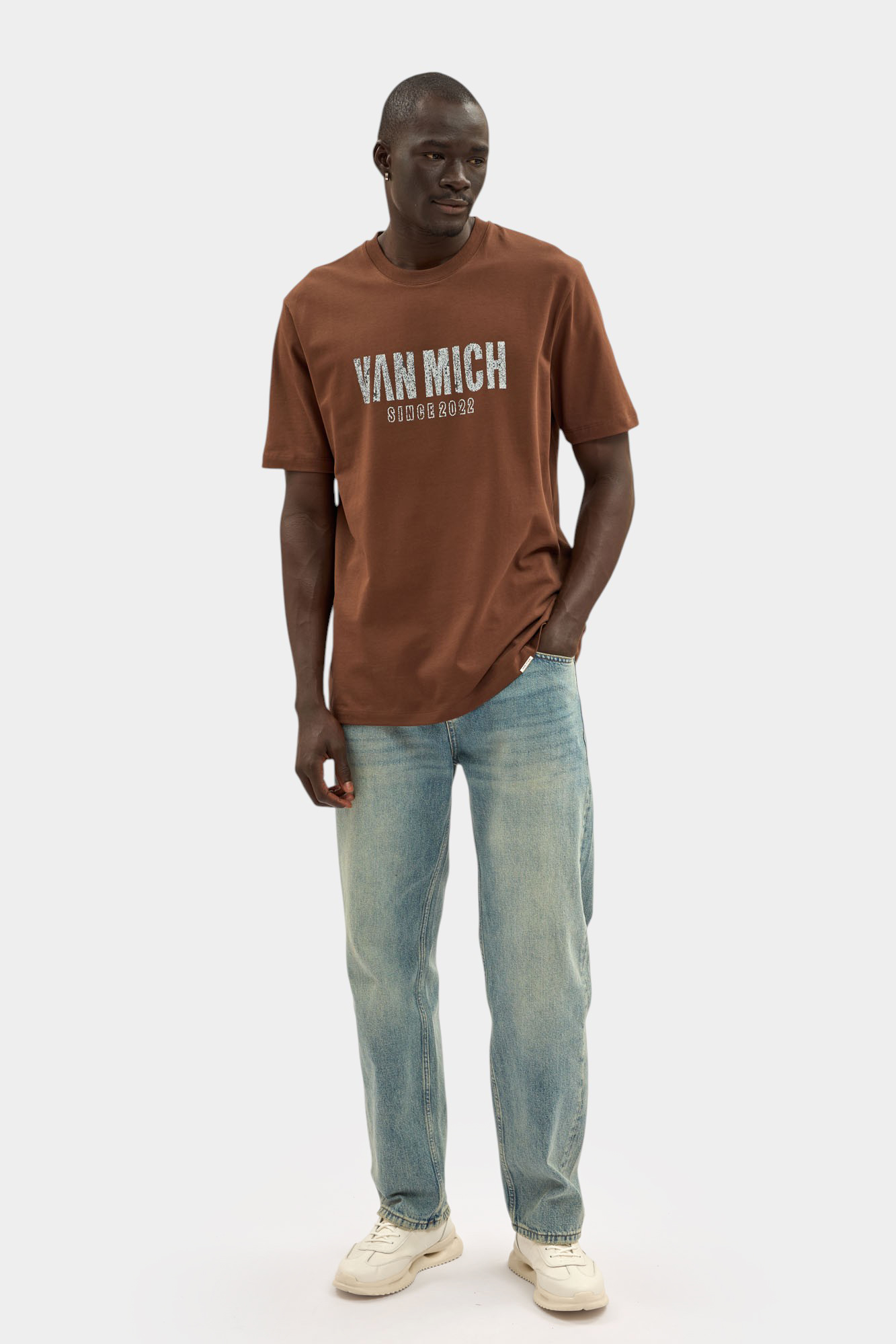 VM-ERK-22-577 Футболка Van Mich Коричневый