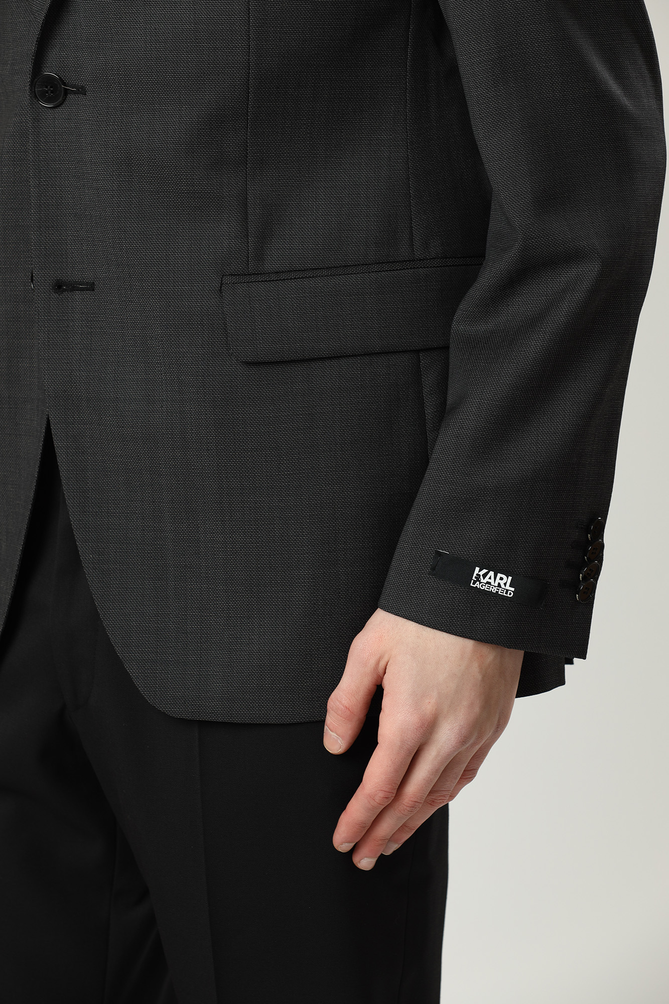 500094_155200 Пиджак классический Karl Lagerfeld Черный