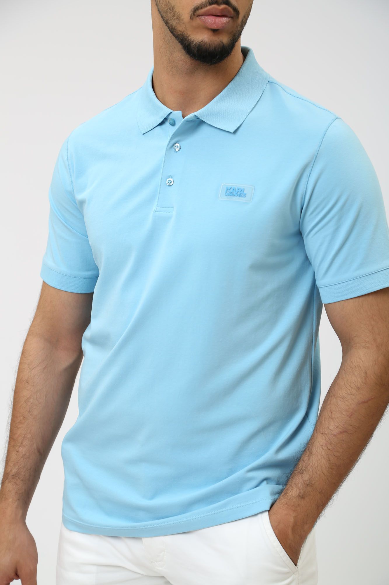 542221_745021 Поло Karl Lagerfeld Голубой