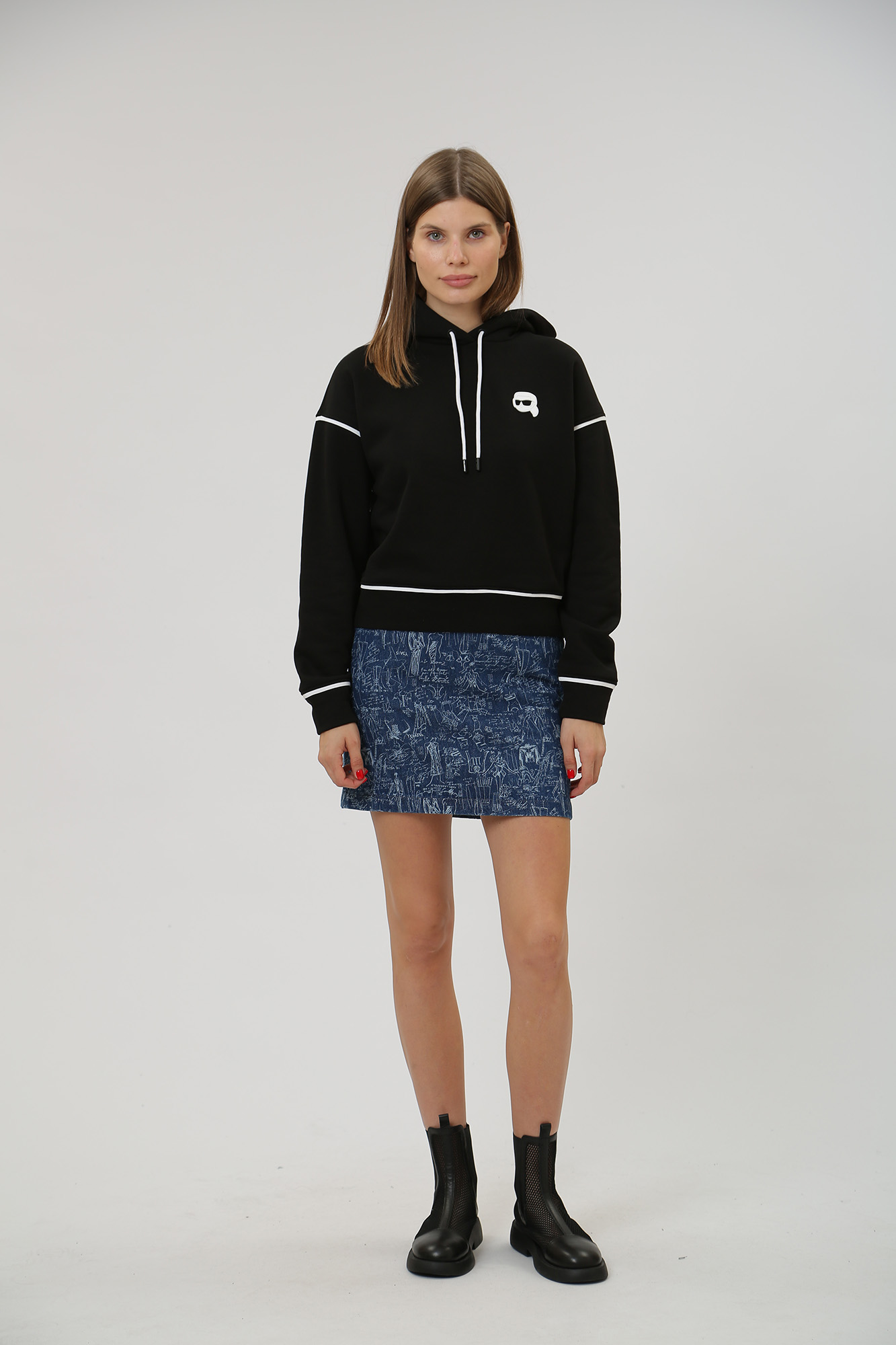 235W1201 юбка джинсовая karl lagerfeld 