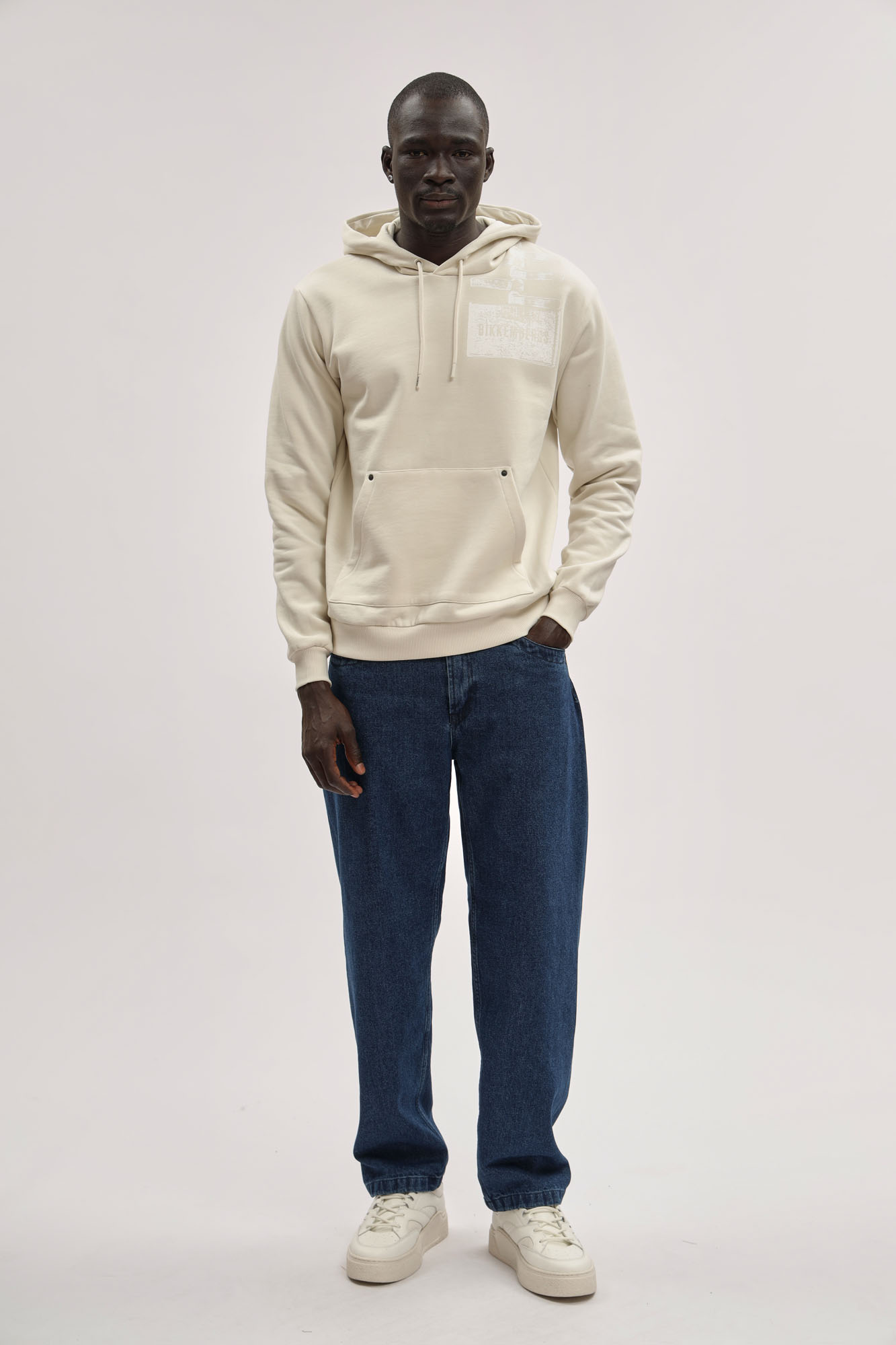 BMF1128 Худи Bikkembergs Бежевый