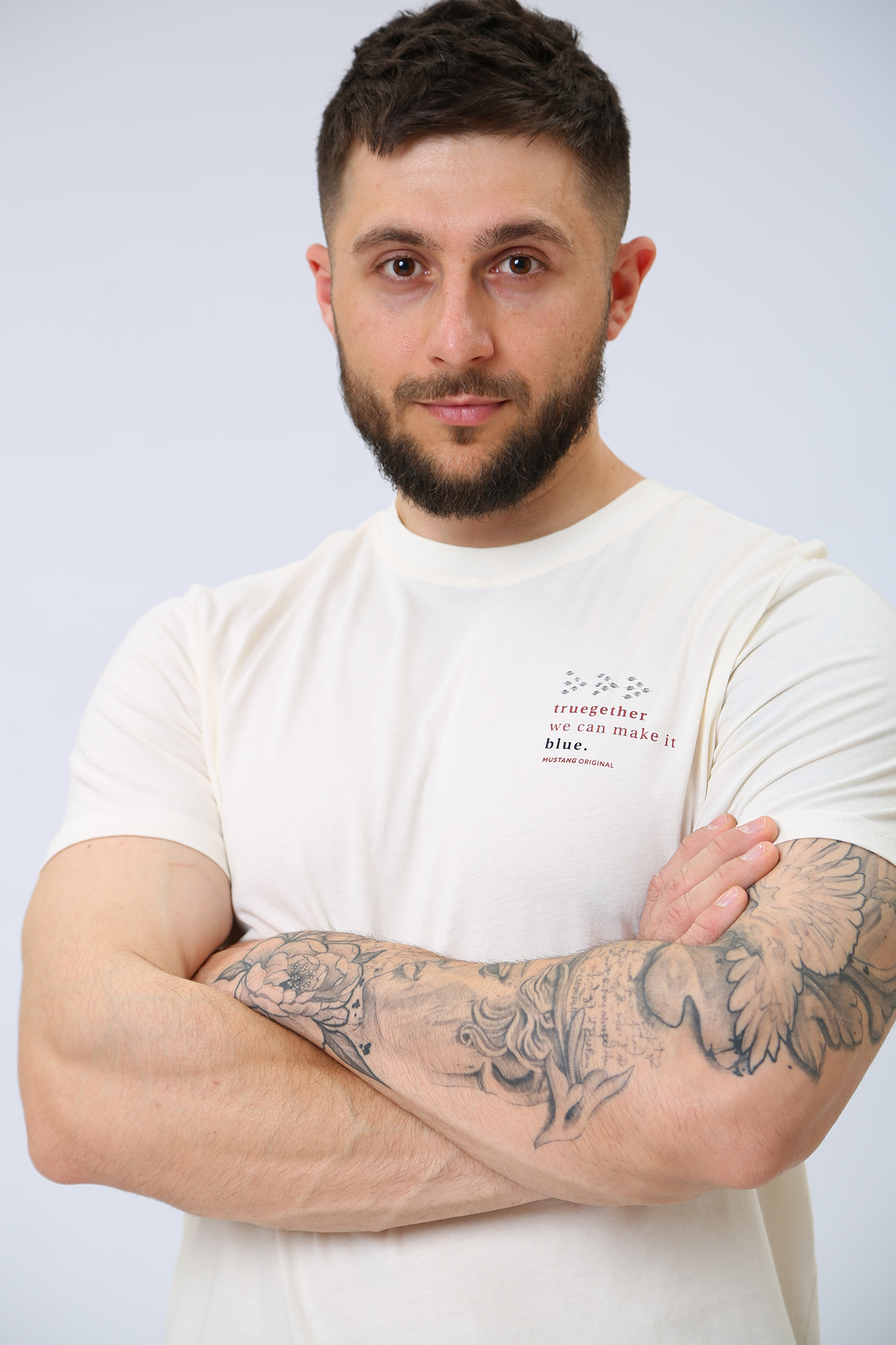 1013551 Футболка Mustang Молочный