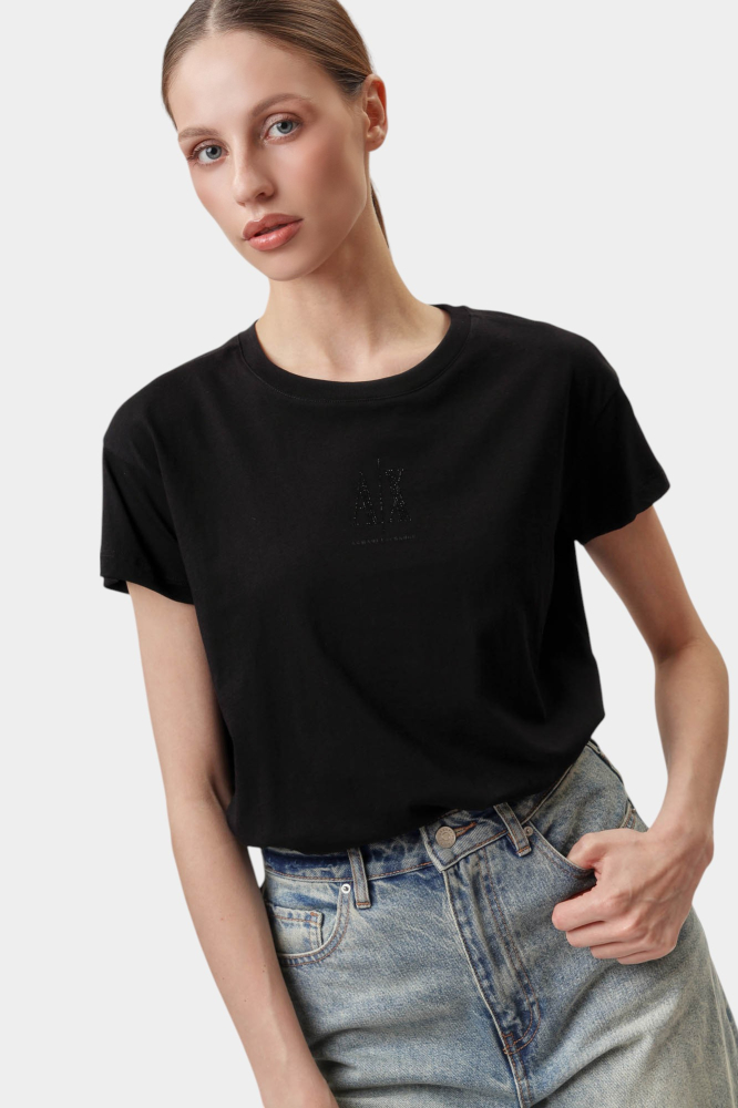 Джинсы-мом Armani Exchange Хлопок Серый