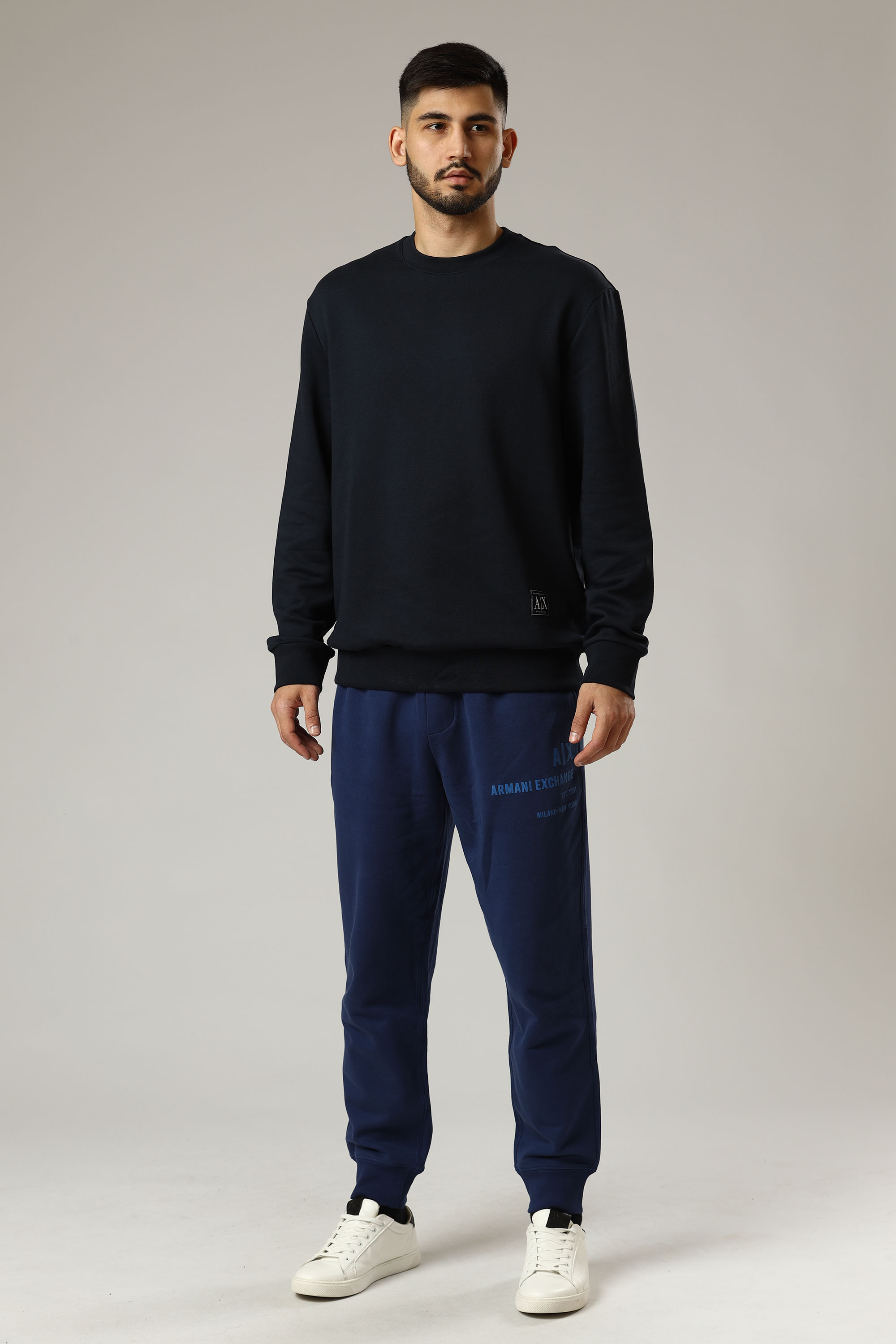 3LZPBA_ZJ6RZ Брюки спортивные джоггеры Armani Exchange Синий