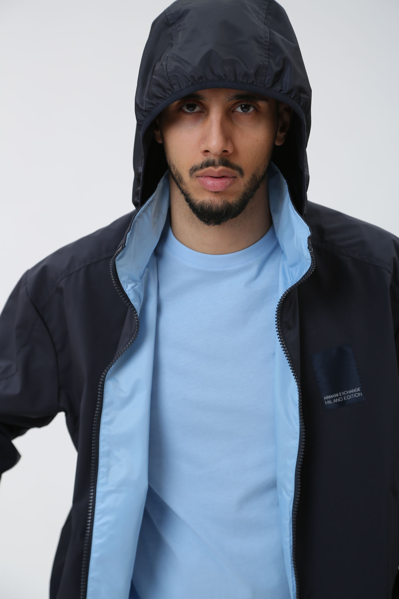 3DZB06_ZNB7Z Ветровка двусторонняя Armani Exchange Синий