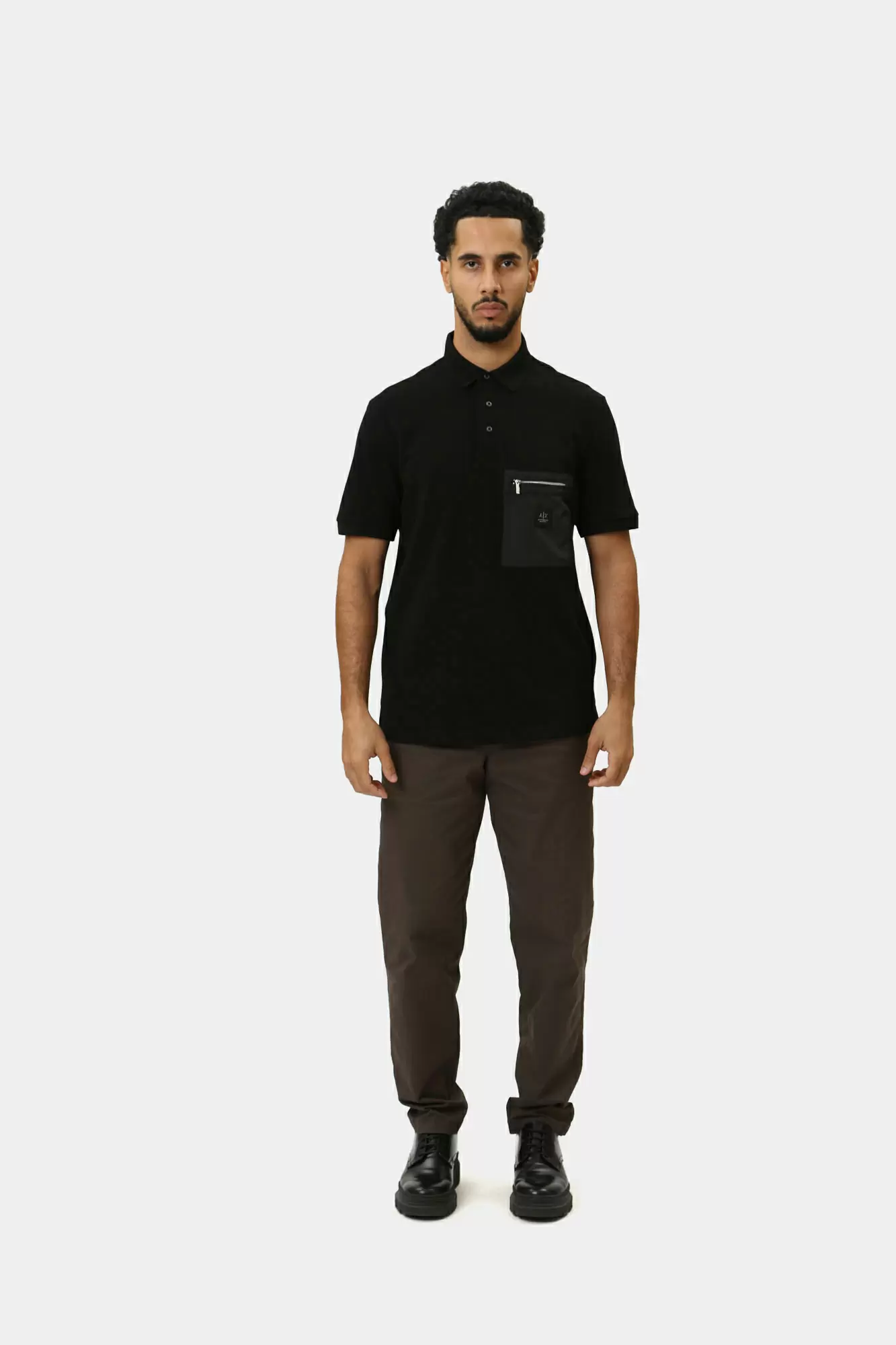 XM000087_AF10366 Поло Armani Exchange Черный