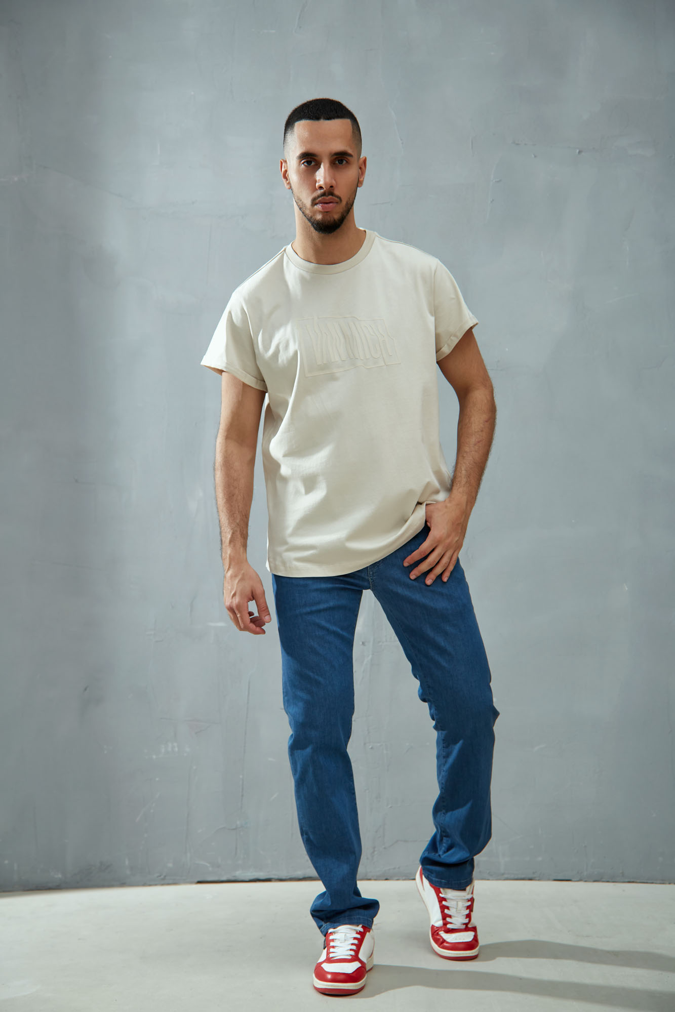 VM-OMA-33-019 Джинсы REGULAR TAPER  Van Mich Голубой