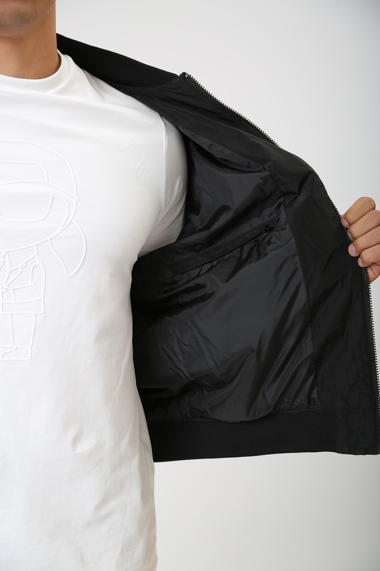 533501_505092 Бомбер Karl Lagerfeld Черный