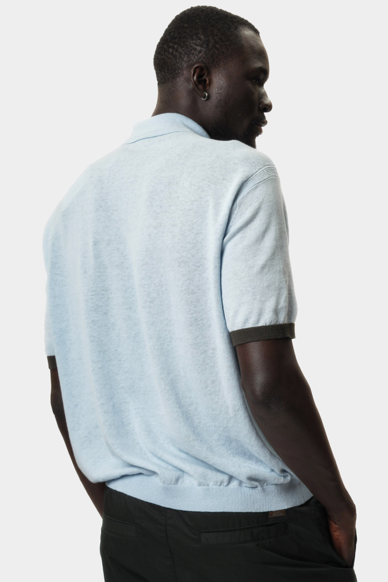 XM000709_AF12935 Поло трикотажное Armani Exchange Голубой