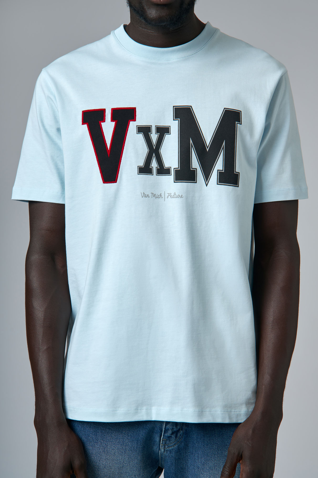 VM-ERK-22-420 Футболка Van Mich Голубой