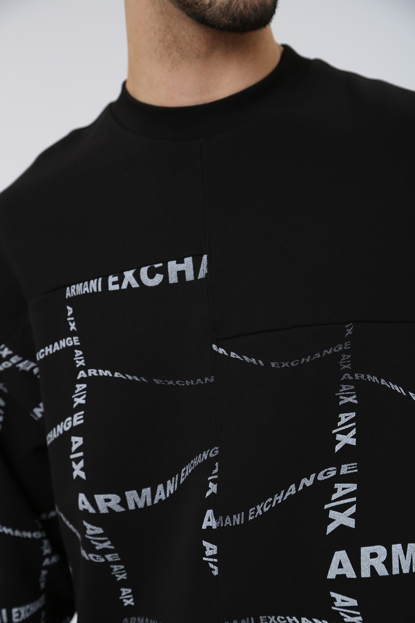 3RZMFA_ZJXAZ Свитшот Armani Exchange Черный