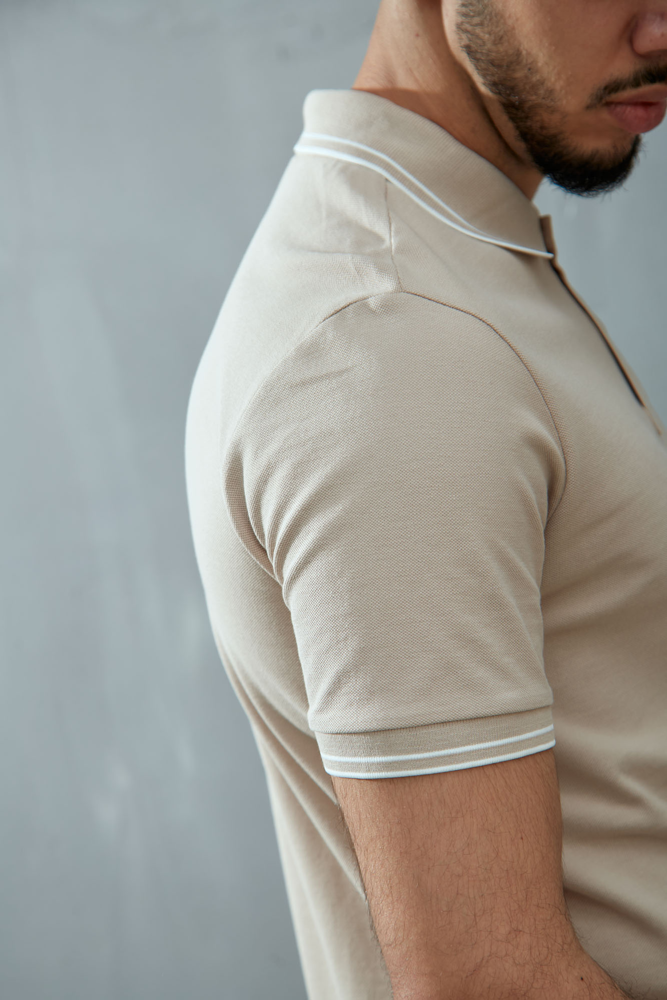 VM-ERK-22-034 Поло Van Mich Бежевый