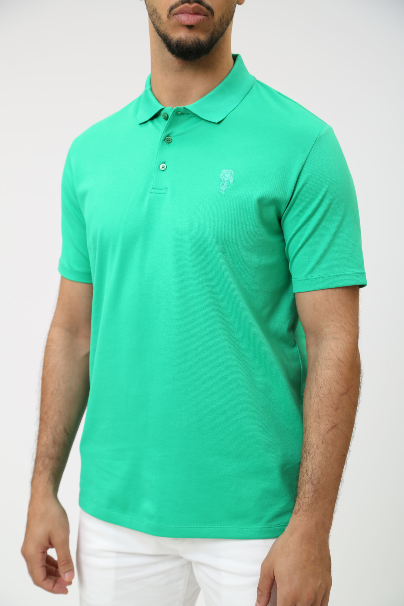 542232_745028 Поло Karl Lagerfeld Зеленый