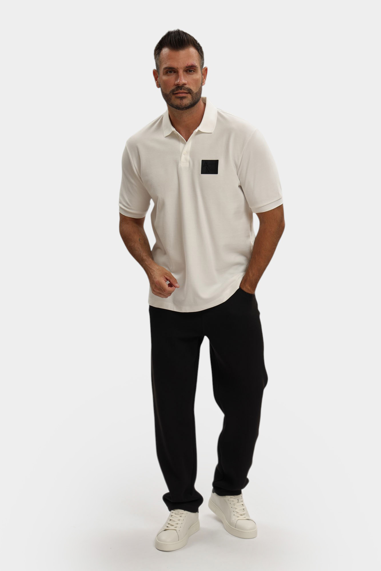 XM001372_AF16262 Поло Armani Exchange Белый