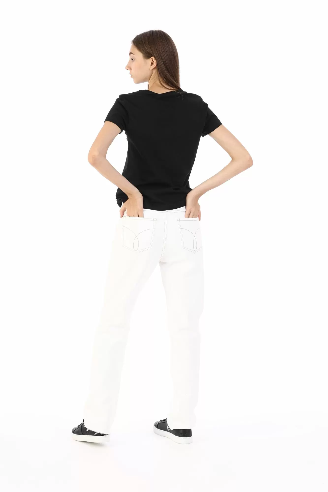 J20J206637 джинсы high rise straight ancle calvin klein jeans 