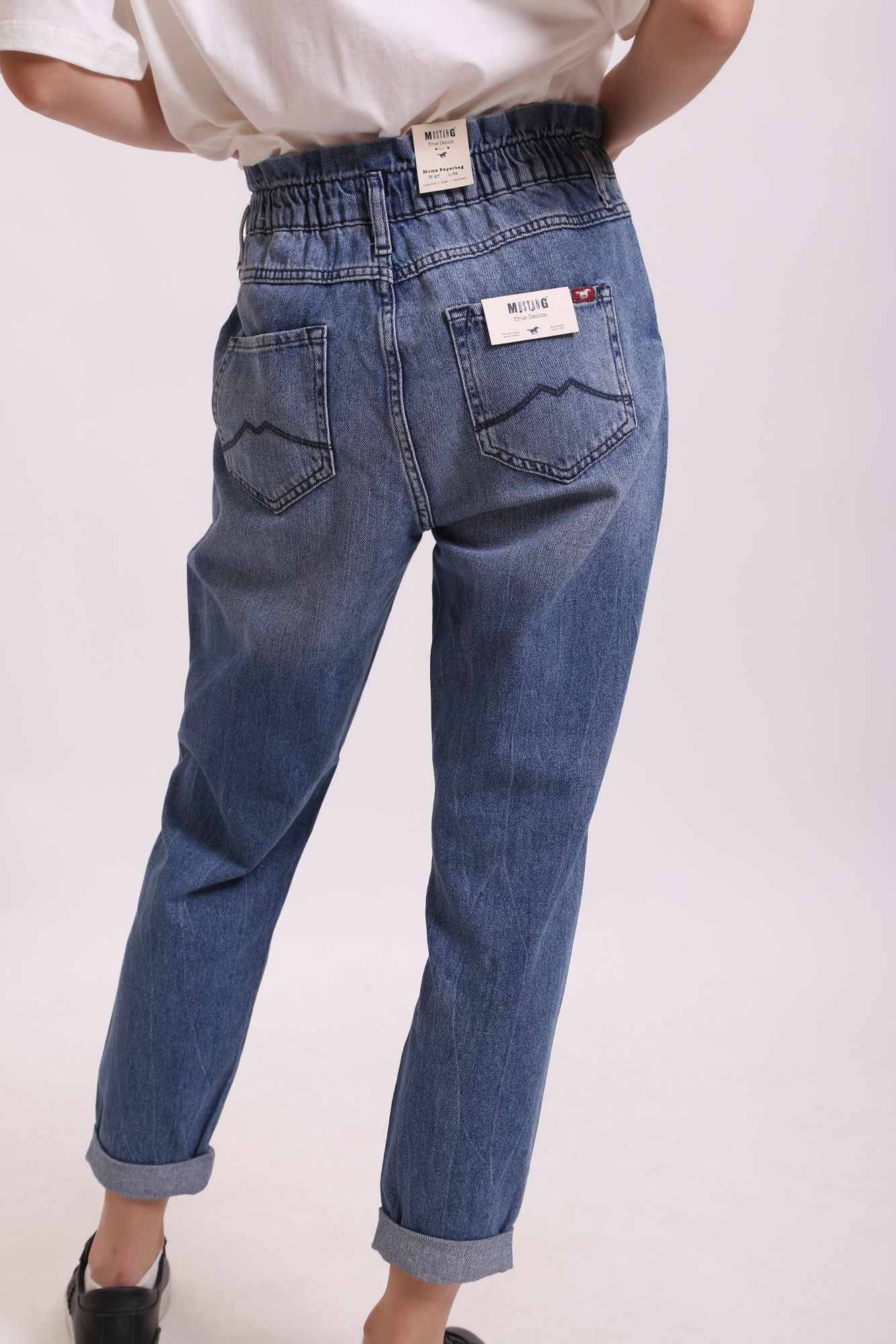 1011544-5000-685 джинсы moms paperbag mustang 