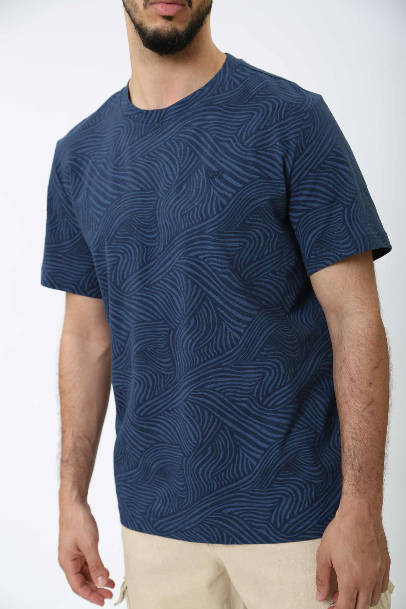 1014945 Футболка Mustang Синий