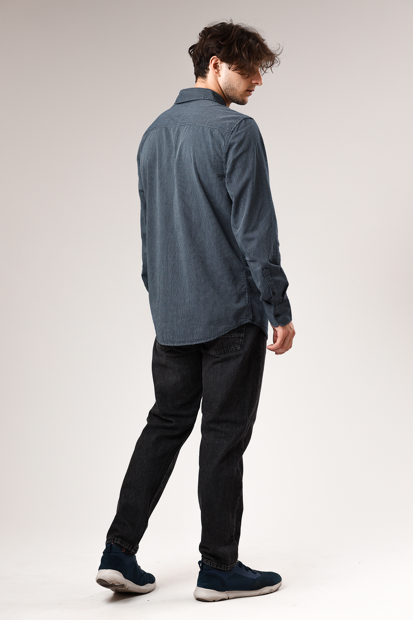 1011831- Рубашка Mustang Синий